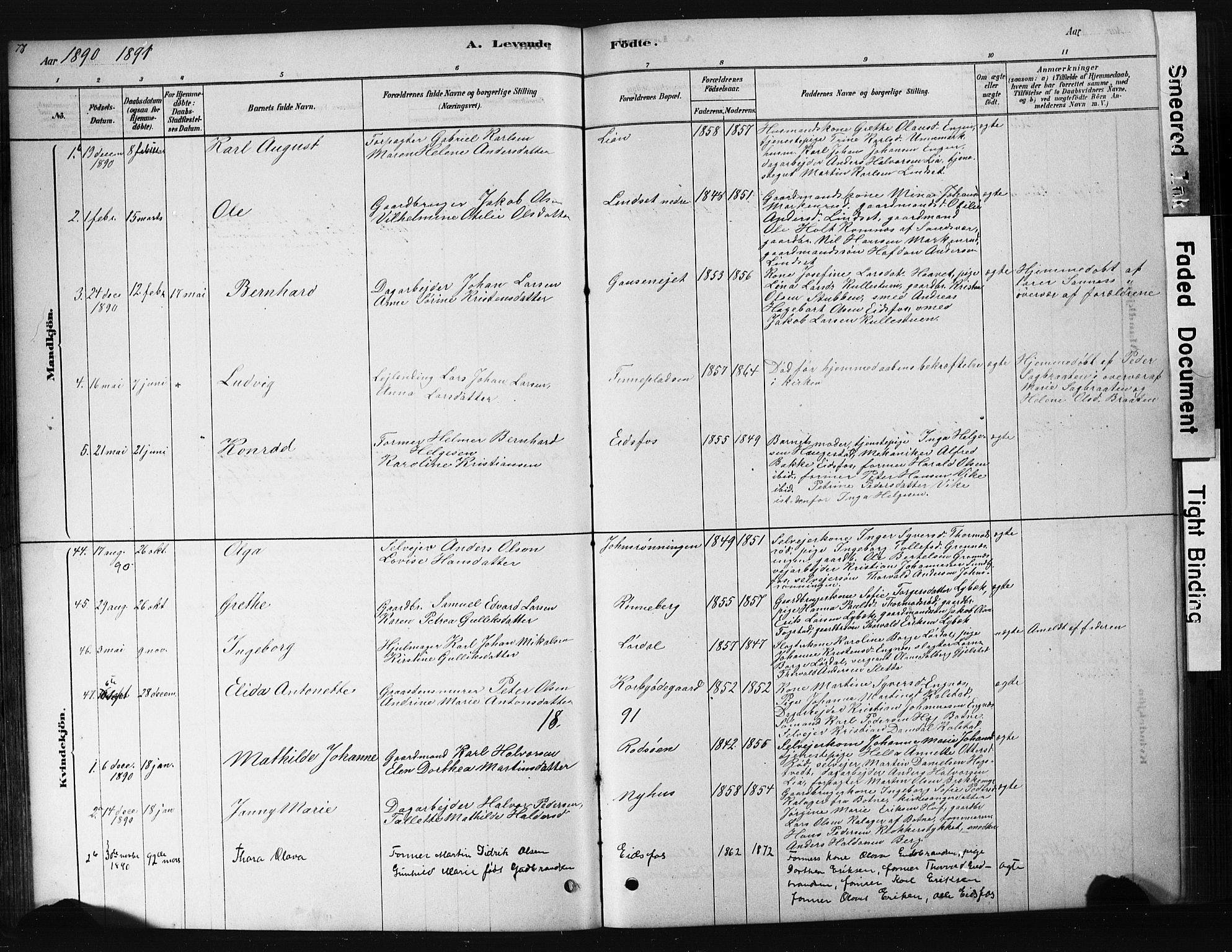 Hof kirkebøker, AV/SAKO-A-64/G/Ga/L0004: Klokkerbok nr. I 4, 1878-1930, s. 77