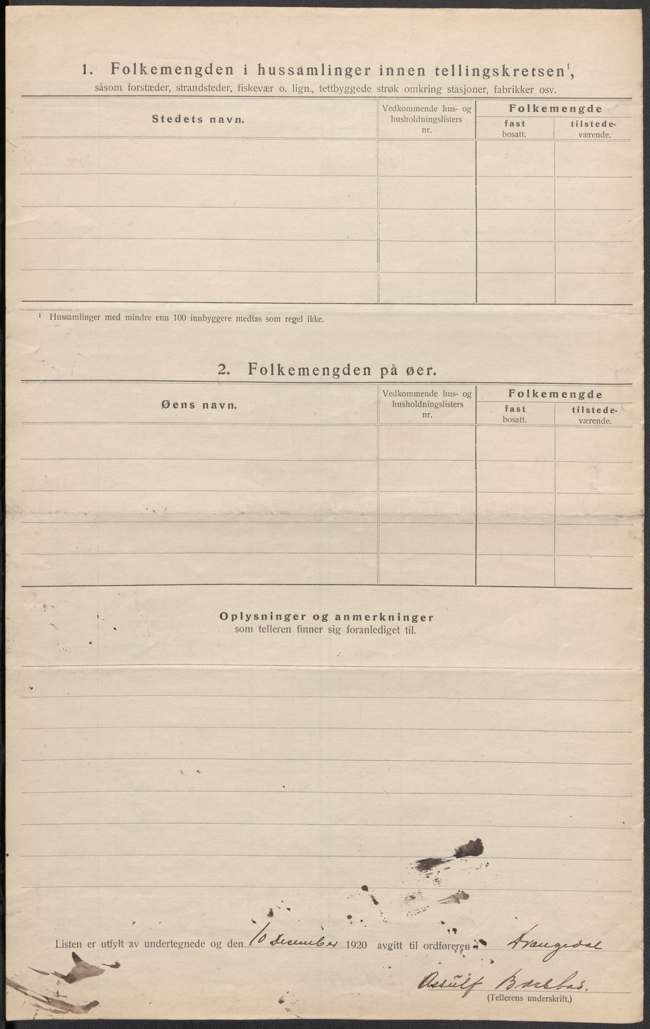 SAKO, Folketelling 1920 for 0817 Drangedal herred, 1920, s. 40