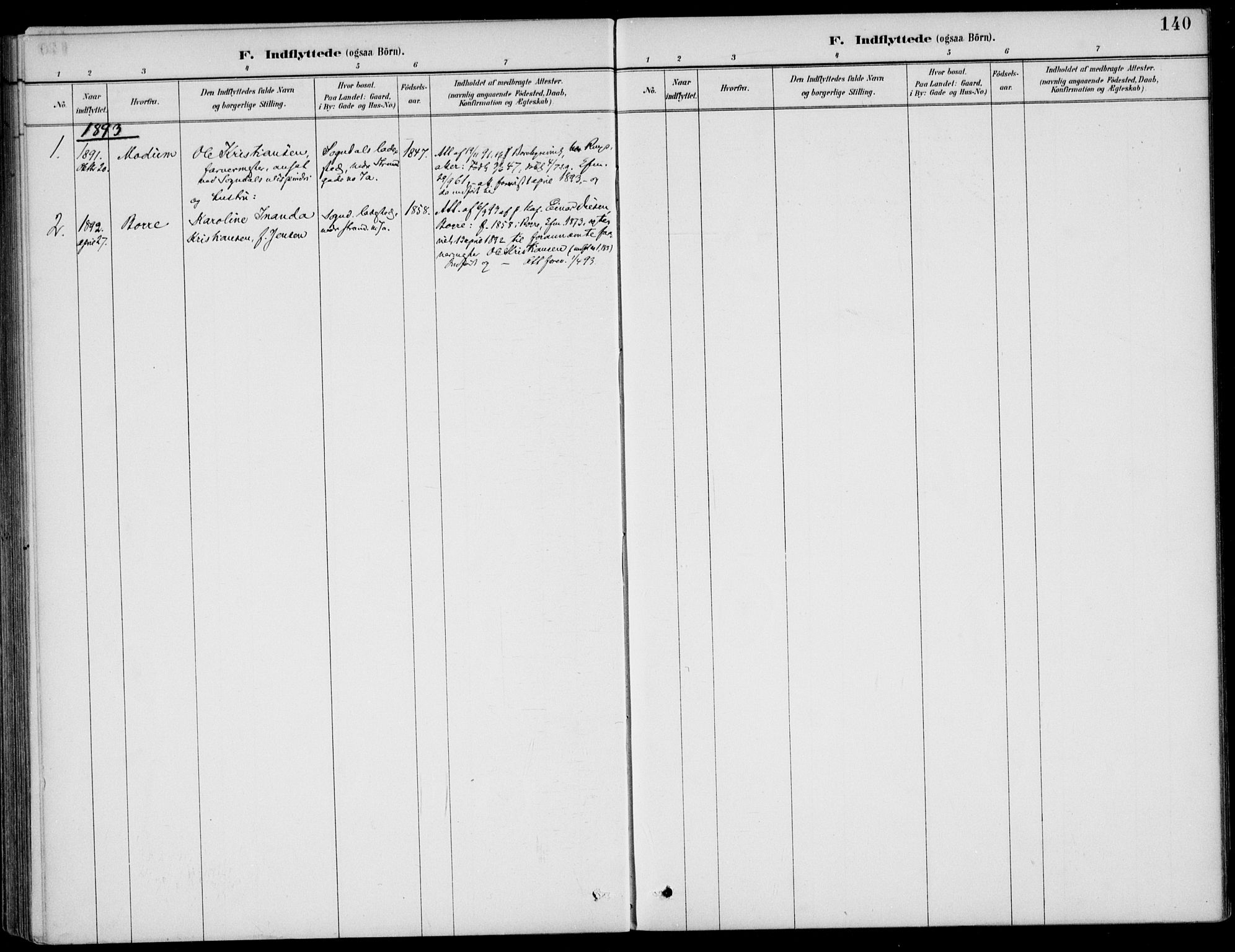 Sokndal sokneprestkontor, AV/SAST-A-101808: Ministerialbok nr. A 12, 1887-1927, s. 140