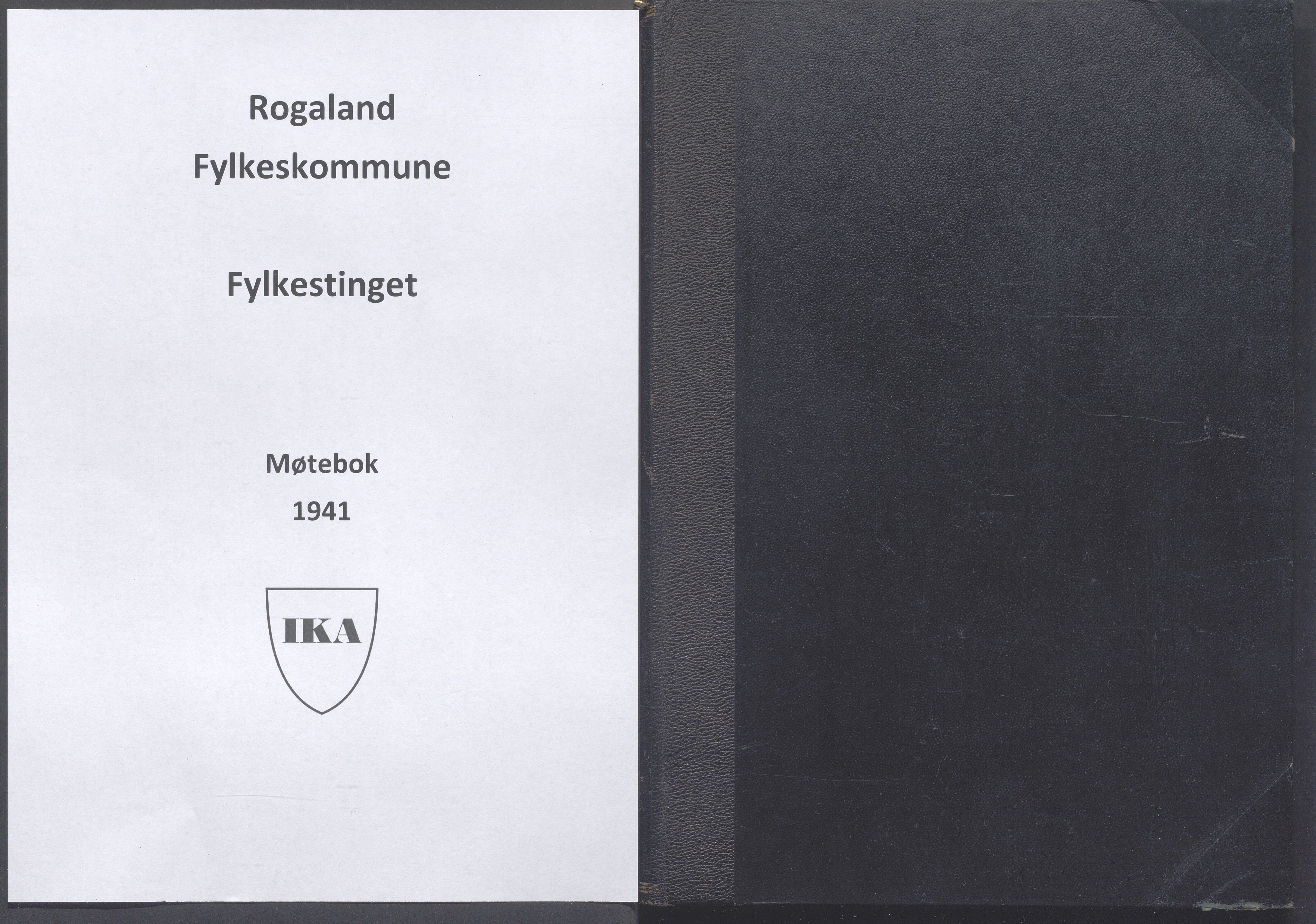 Rogaland fylkeskommune - Fylkesrådmannen , IKAR/A-900/A/Aa/Aaa/L0060: Møtebok , 1941