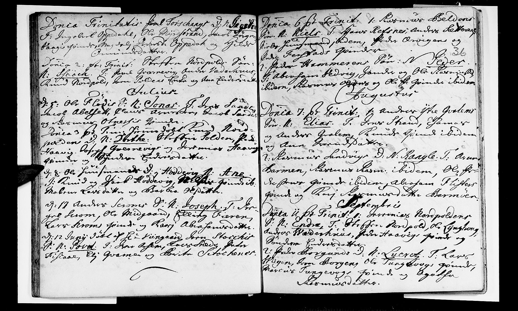 Selje sokneprestembete, AV/SAB-A-99938/H/Ha/Haa/Haaa: Ministerialbok nr. A 3, 1731-1743, s. 36