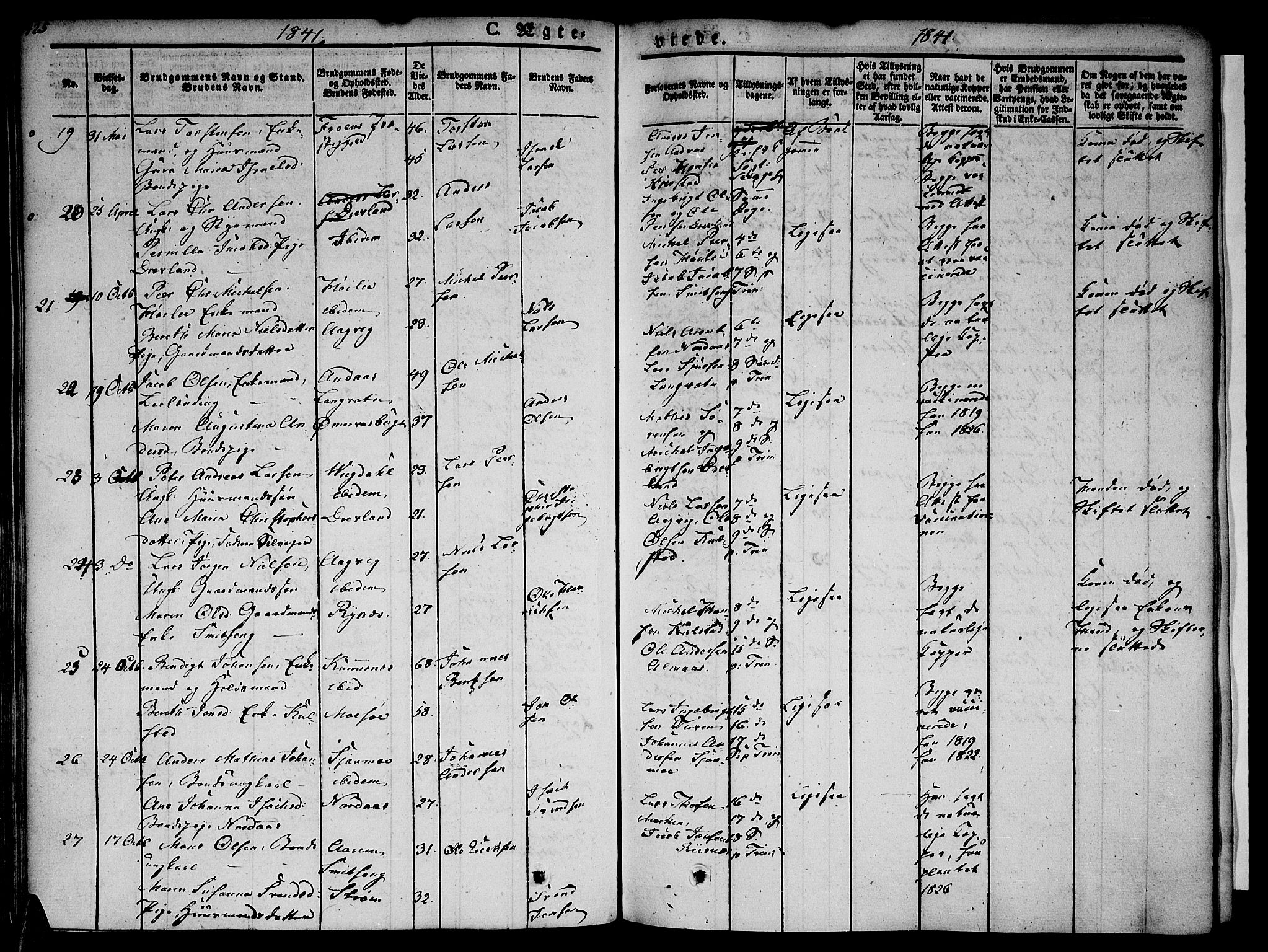 Ministerialprotokoller, klokkerbøker og fødselsregistre - Nordland, AV/SAT-A-1459/820/L0290: Ministerialbok nr. 820A11, 1826-1845, s. 425