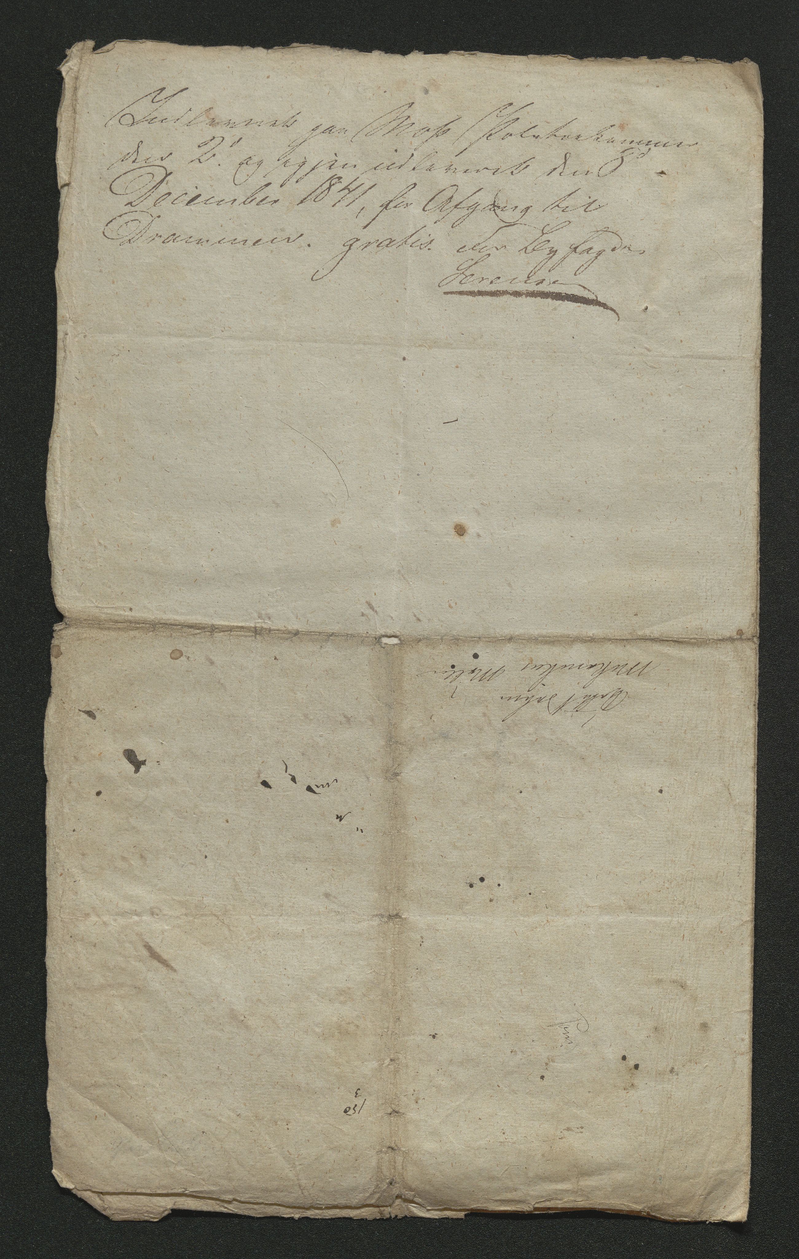 Drammen politikammer, AV/SAKO-A-623/I/Ia/Iab/L0006: Innleverte pass, 1841-1842, s. 307