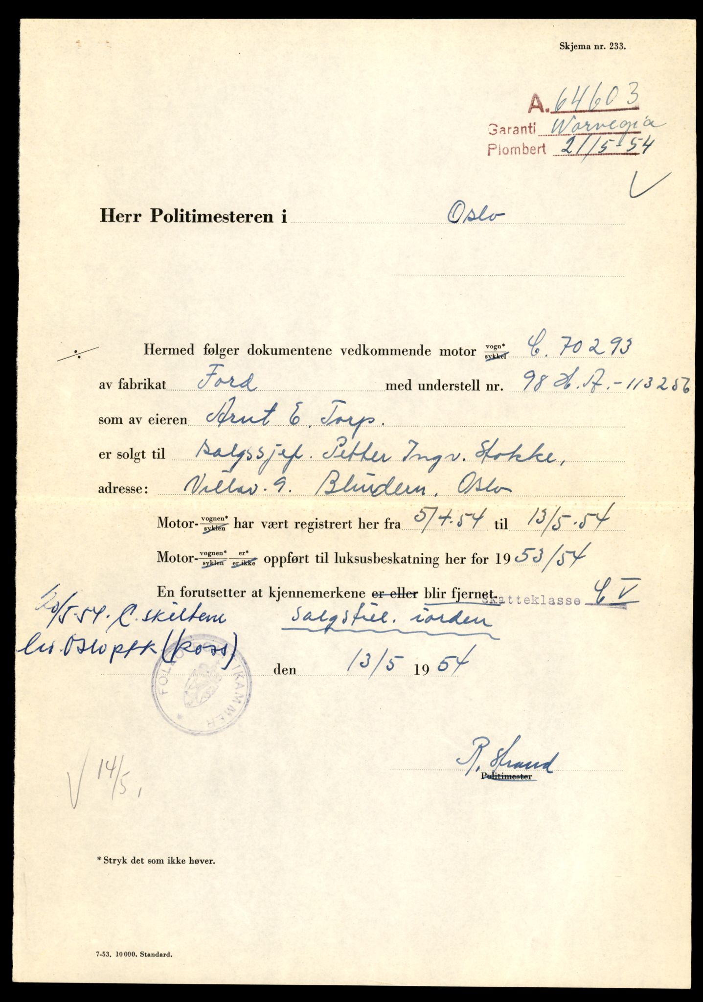 Møre og Romsdal vegkontor - Ålesund trafikkstasjon, AV/SAT-A-4099/F/Fe/L0045: Registreringskort for kjøretøy T 14320 - T 14444, 1927-1998, s. 3254