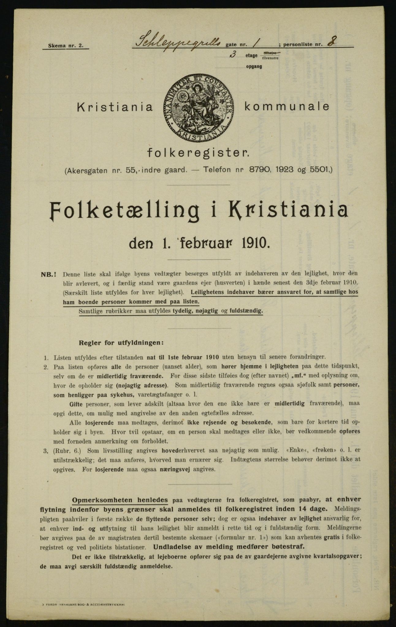 OBA, Kommunal folketelling 1.2.1910 for Kristiania, 1910, s. 85633