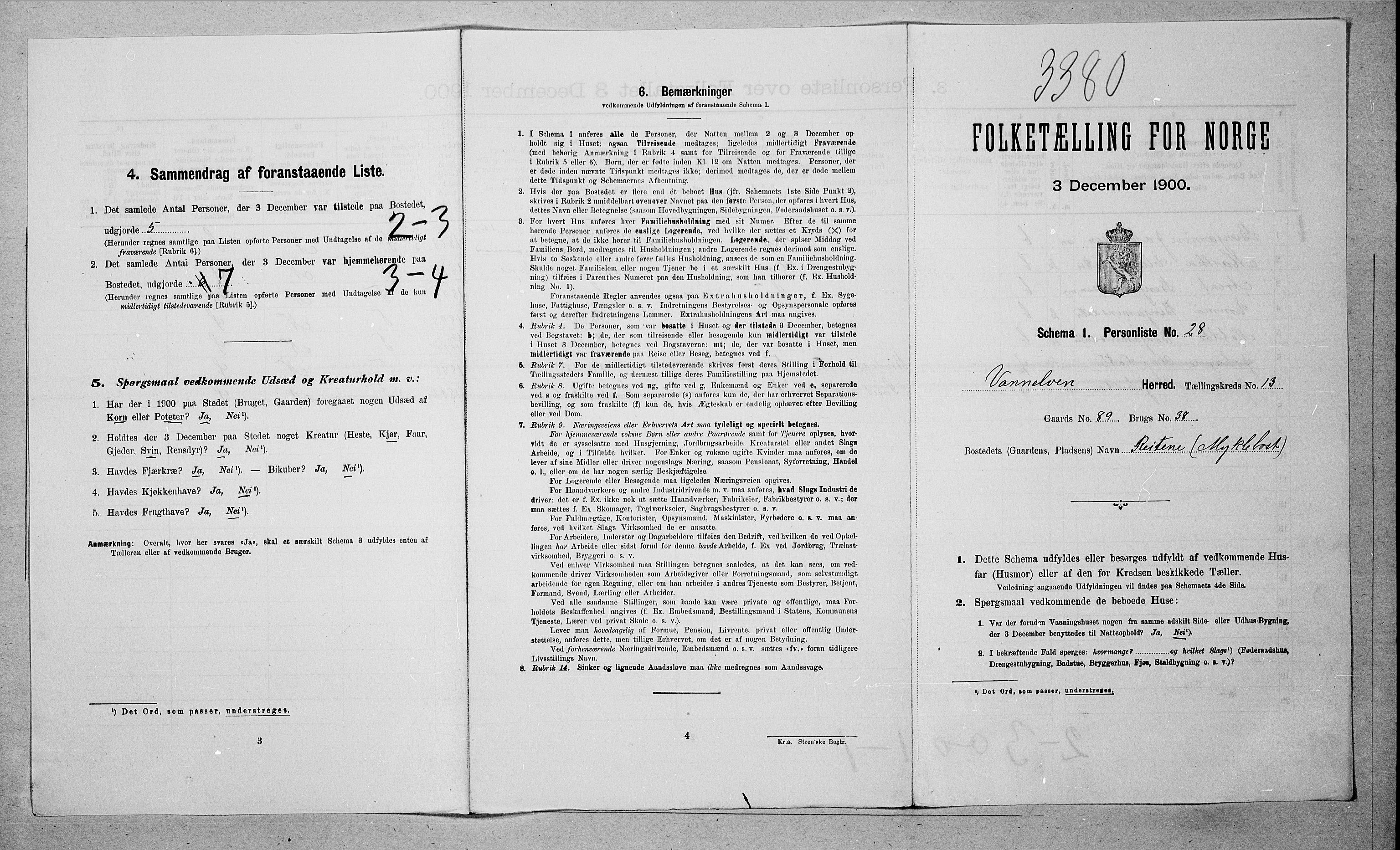 SAT, Folketelling 1900 for 1511 Vanylven herred, 1900, s. 851