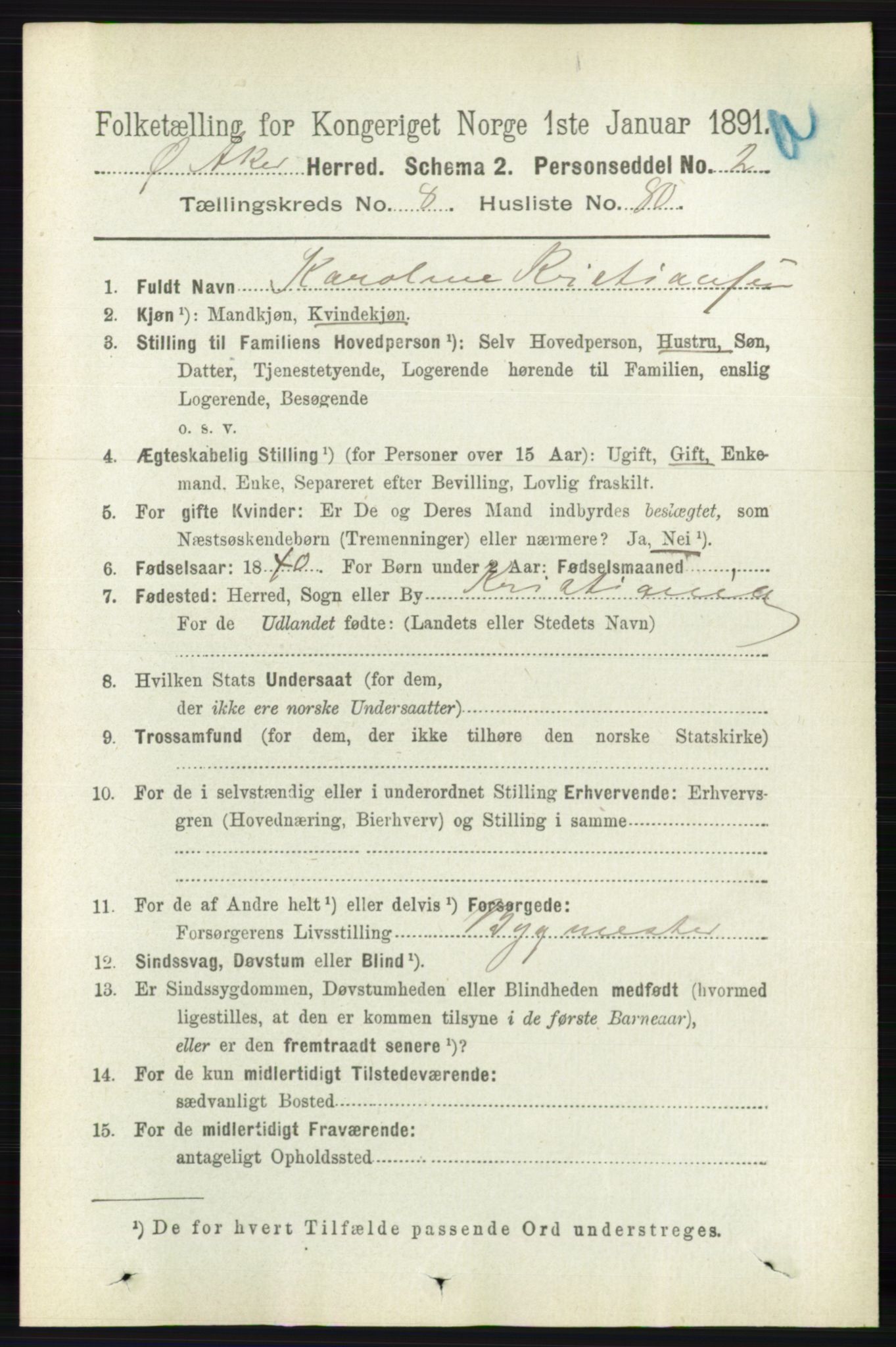 RA, Folketelling 1891 for 0218 Aker herred, 1891, s. 7908