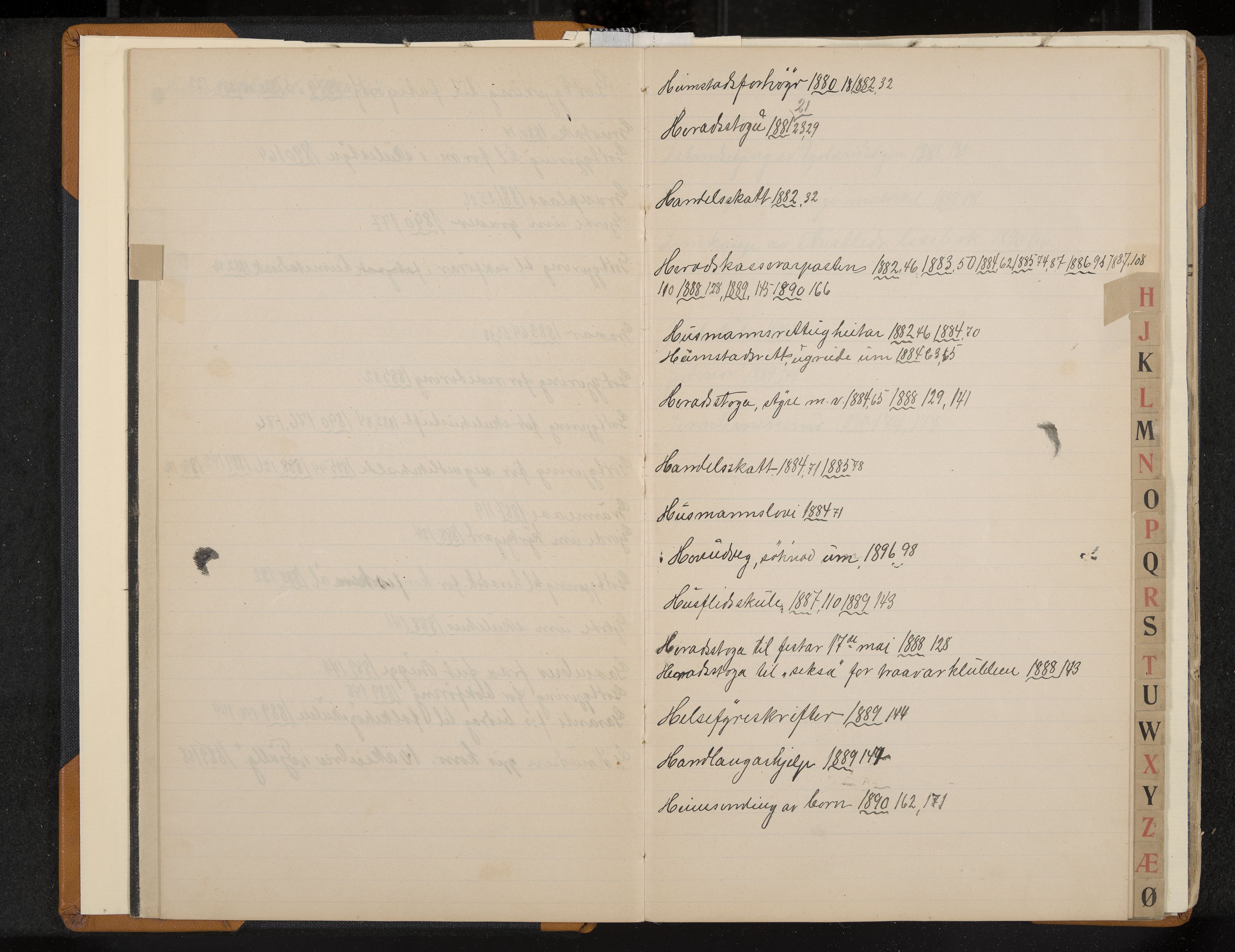 Seljord formannskap og sentraladministrasjon, IKAK/0828021/A/Aa/L0002: Møtebok med register, 1879-1890