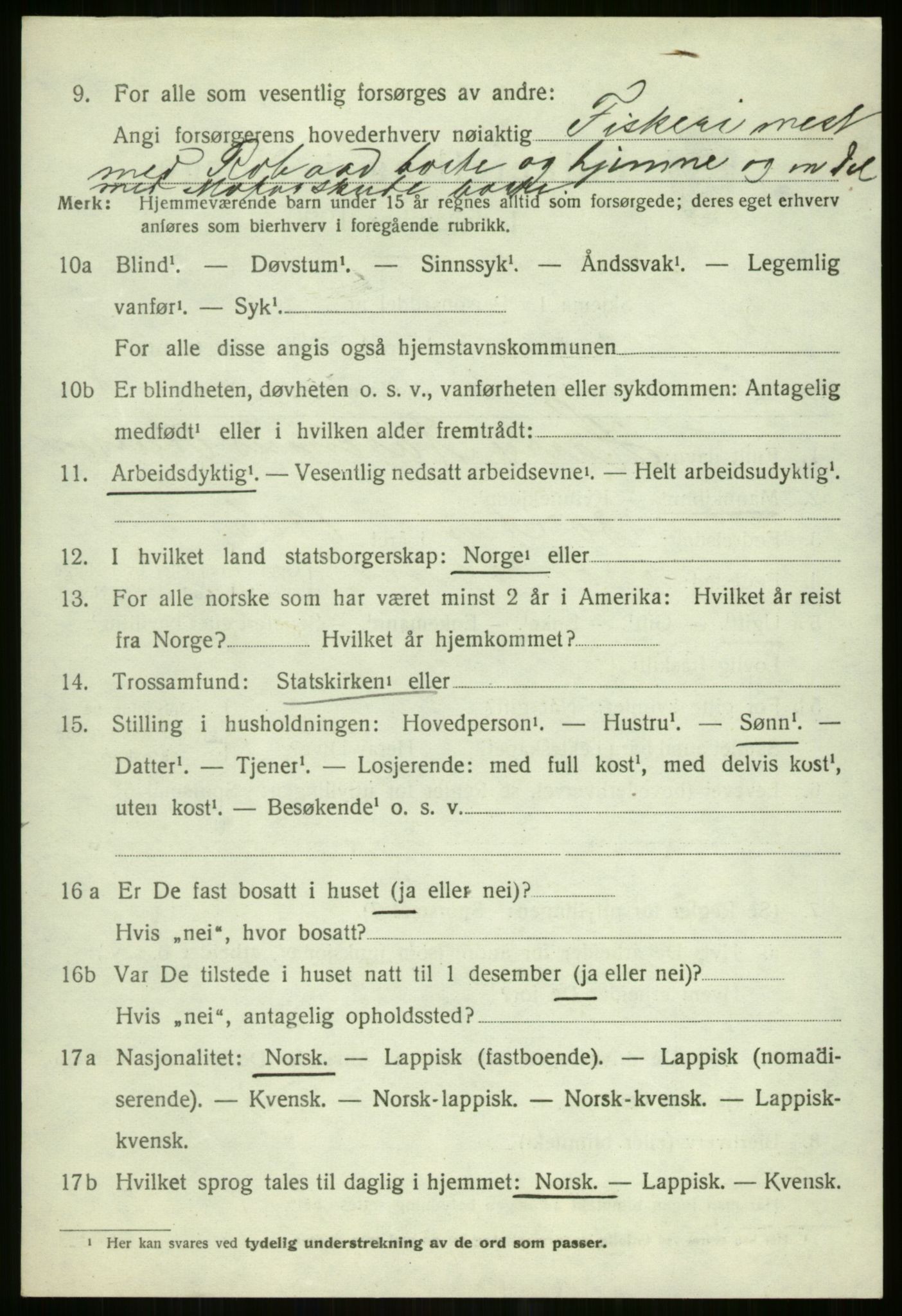 SATØ, Folketelling 1920 for 1934 Tromsøysund herred, 1920, s. 11495