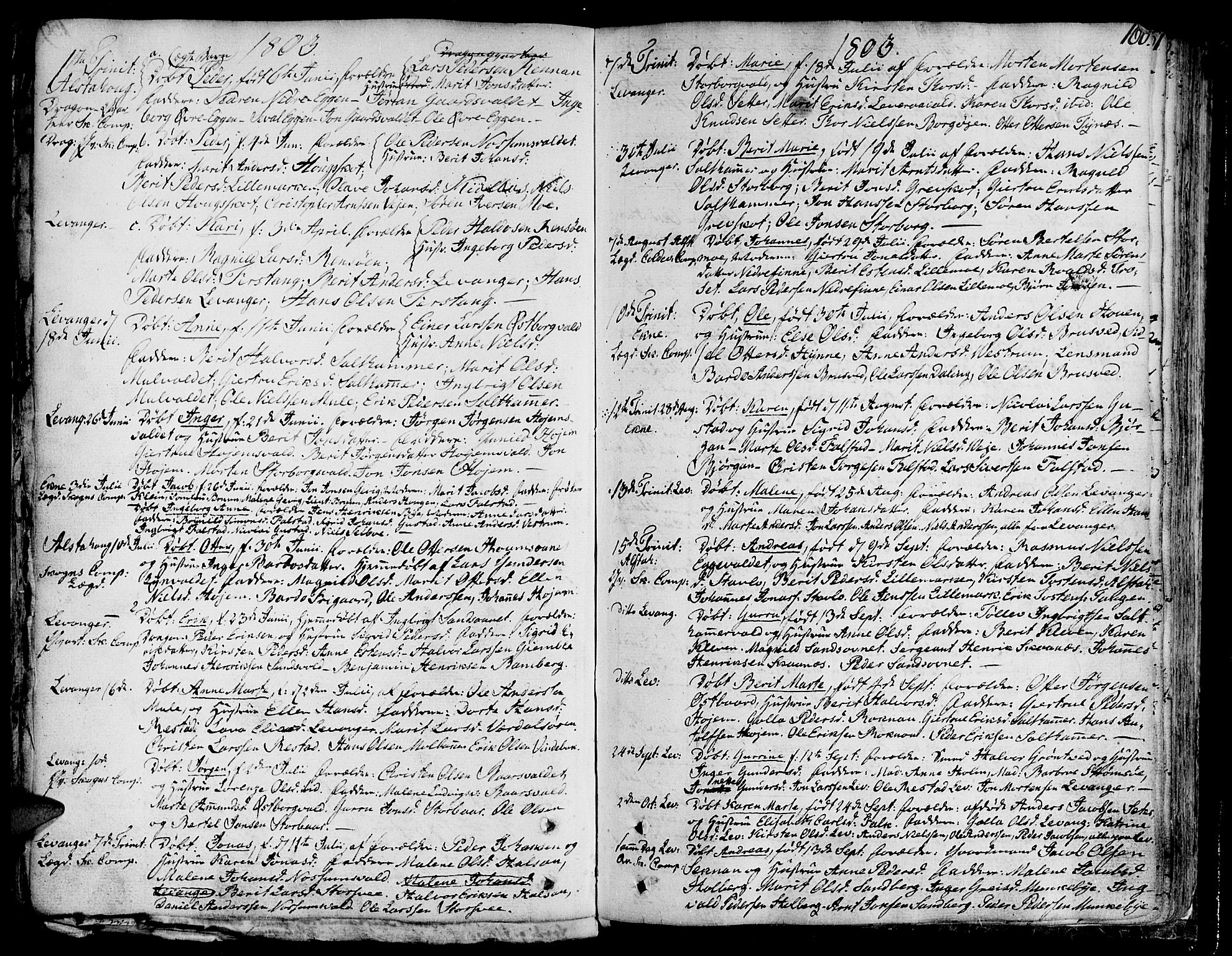 Ministerialprotokoller, klokkerbøker og fødselsregistre - Nord-Trøndelag, AV/SAT-A-1458/717/L0142: Ministerialbok nr. 717A02 /1, 1783-1809, s. 160