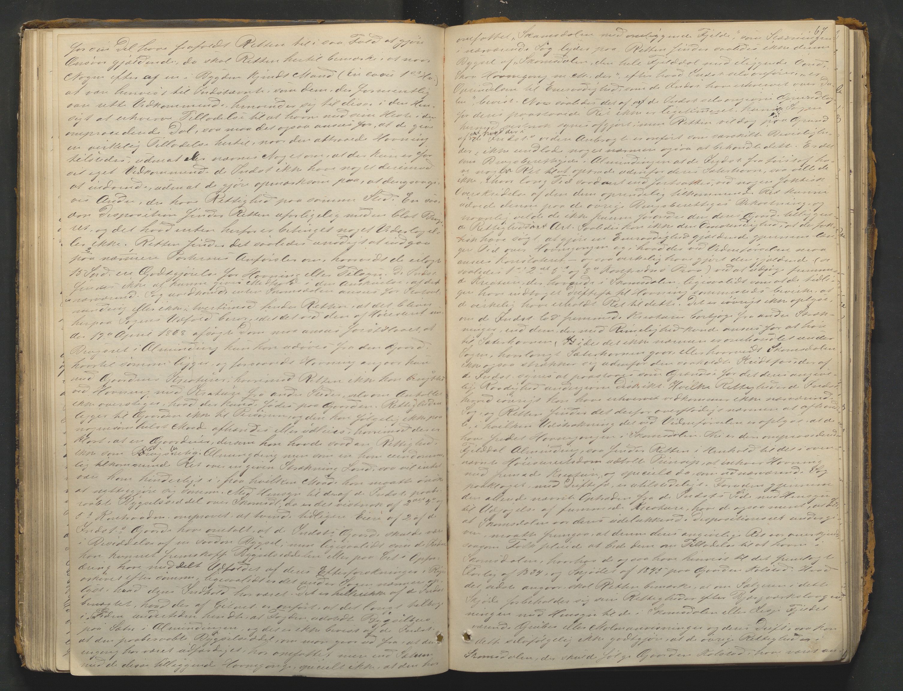 Nord-Gudbrandsdal tingrett, AV/SAH-TING-002/G/Gc/Gcb/L0004: Ekstrarettsprotokoll for åstedssaker, 1876-1887, s. 66b-67a