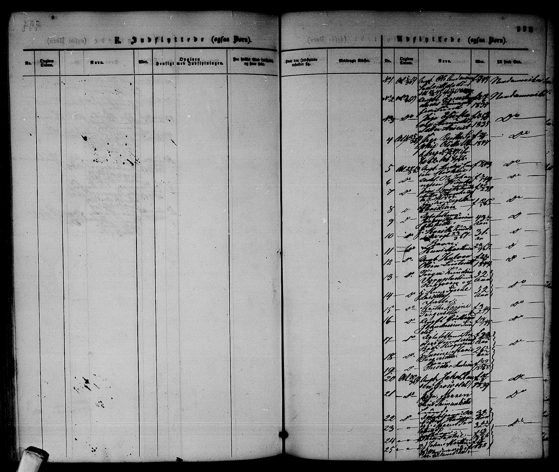 Sandsvær kirkebøker, SAKO/A-244/G/Ga/L0005: Klokkerbok nr. I 5, 1857-1873, s. 352