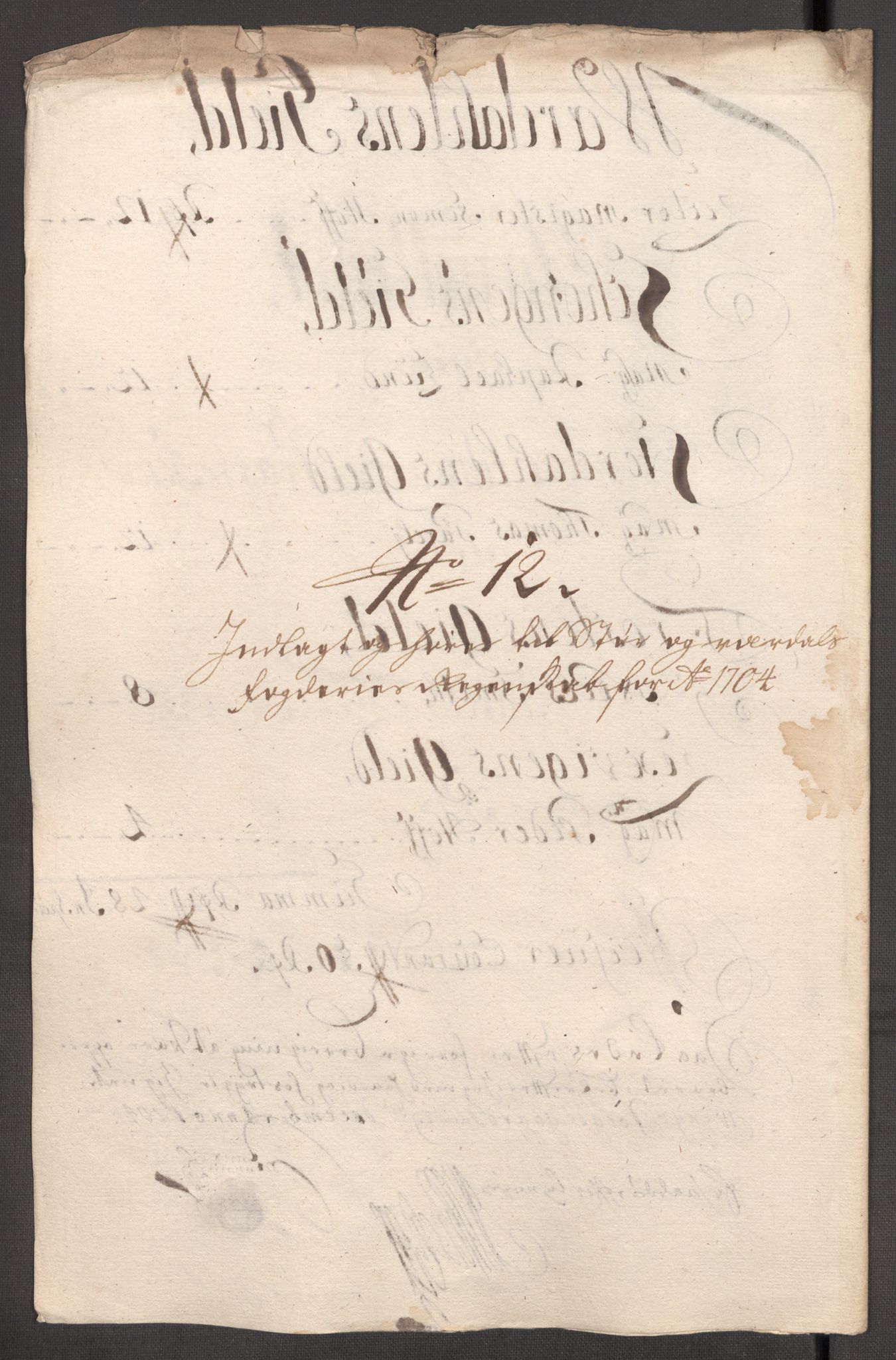 Rentekammeret inntil 1814, Reviderte regnskaper, Fogderegnskap, RA/EA-4092/R62/L4195: Fogderegnskap Stjørdal og Verdal, 1704, s. 181