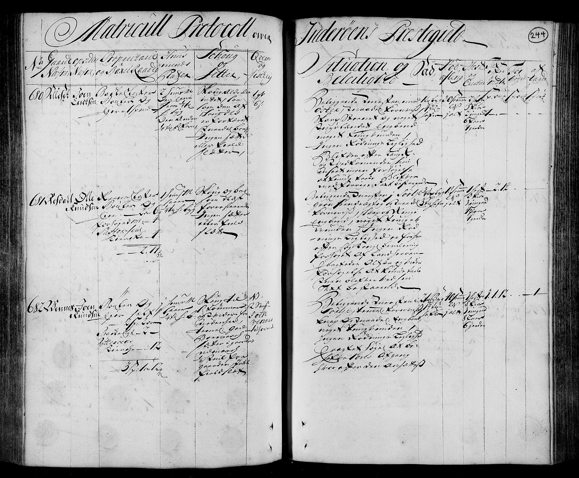 Rentekammeret inntil 1814, Realistisk ordnet avdeling, AV/RA-EA-4070/N/Nb/Nbf/L0166: Inderøy eksaminasjonsprotokoll, 1723, s. 248