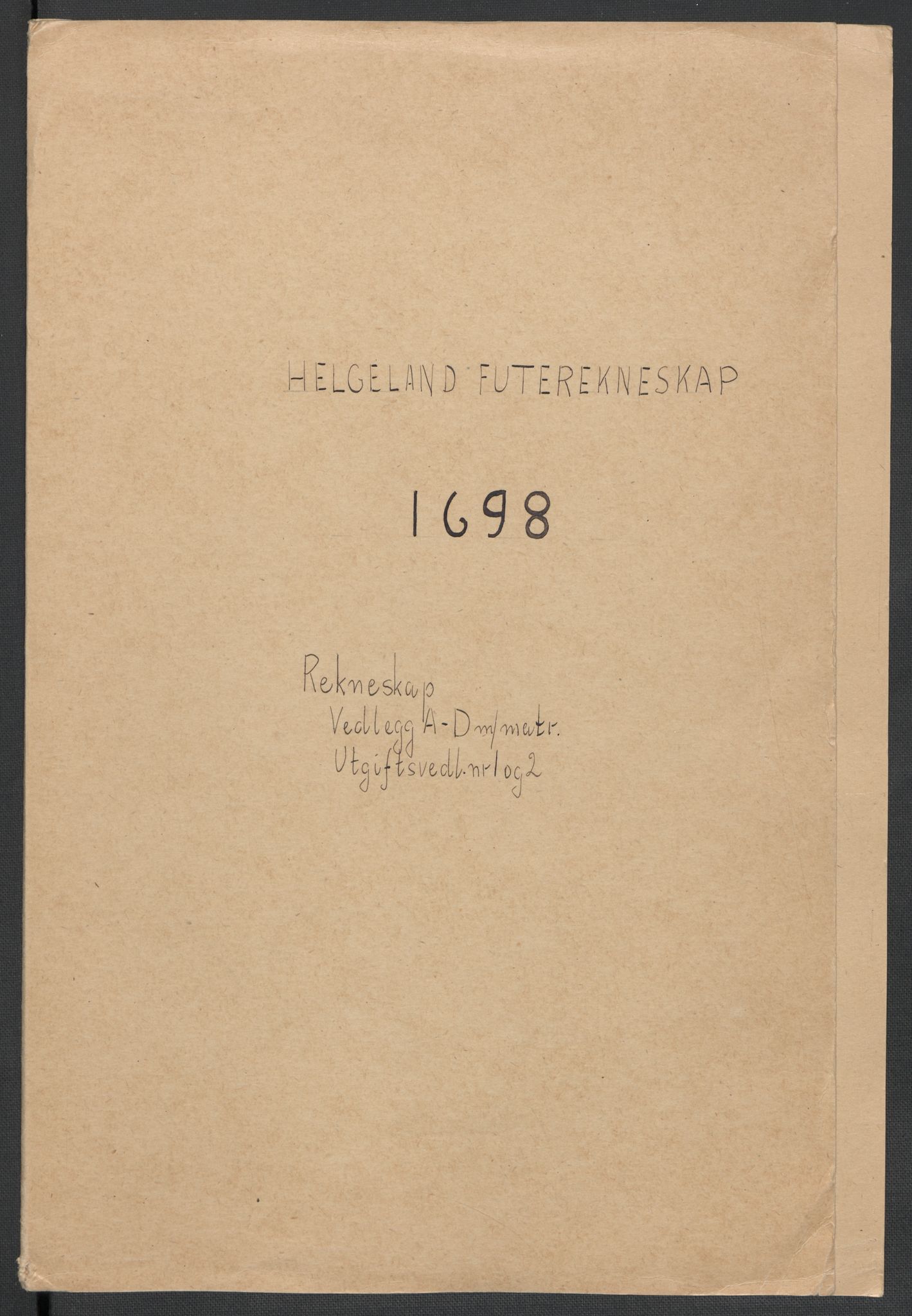 Rentekammeret inntil 1814, Reviderte regnskaper, Fogderegnskap, RA/EA-4092/R65/L4506: Fogderegnskap Helgeland, 1697-1698, s. 126