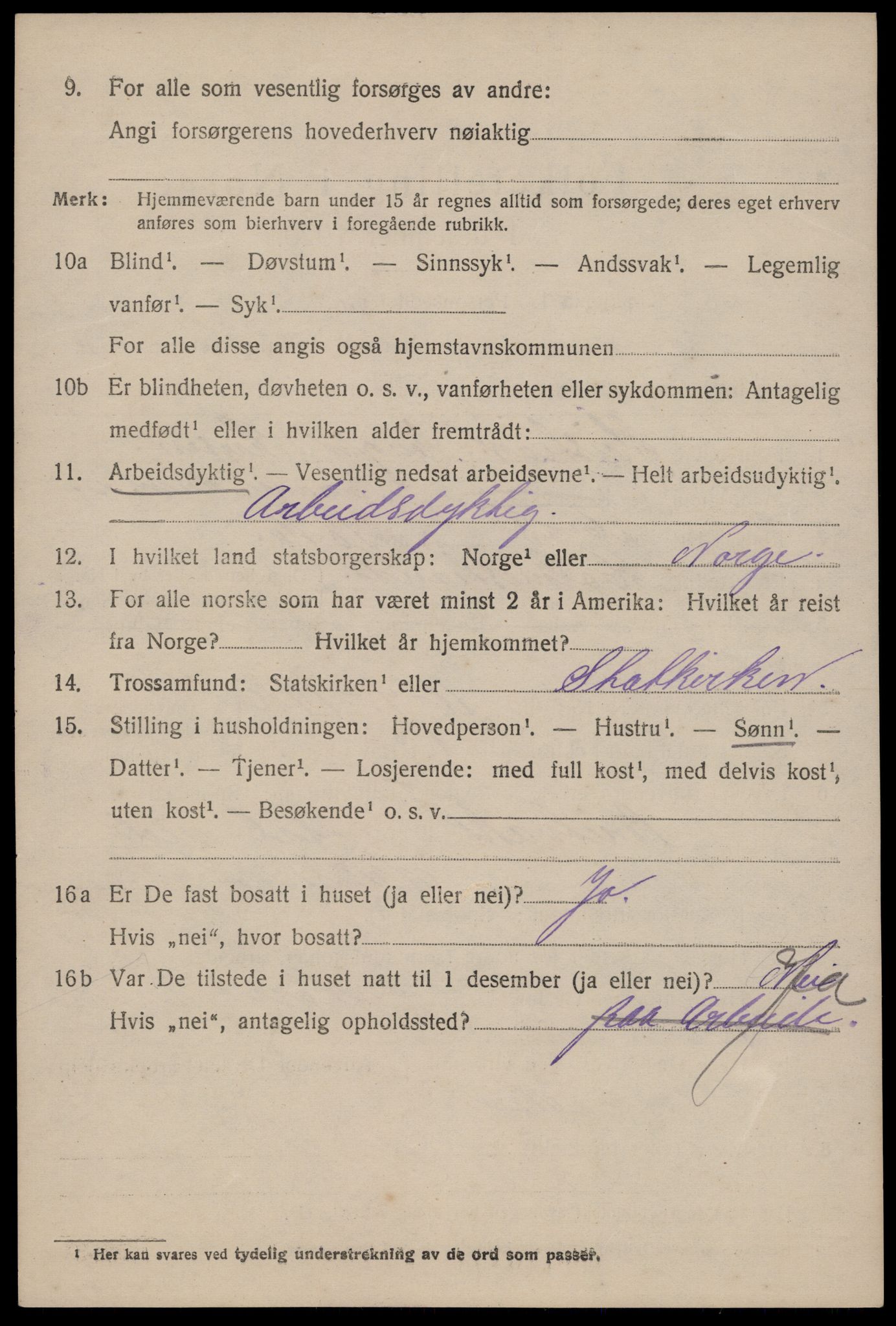 SAKO, Folketelling 1920 for 0826 Tinn herred, 1920, s. 13159