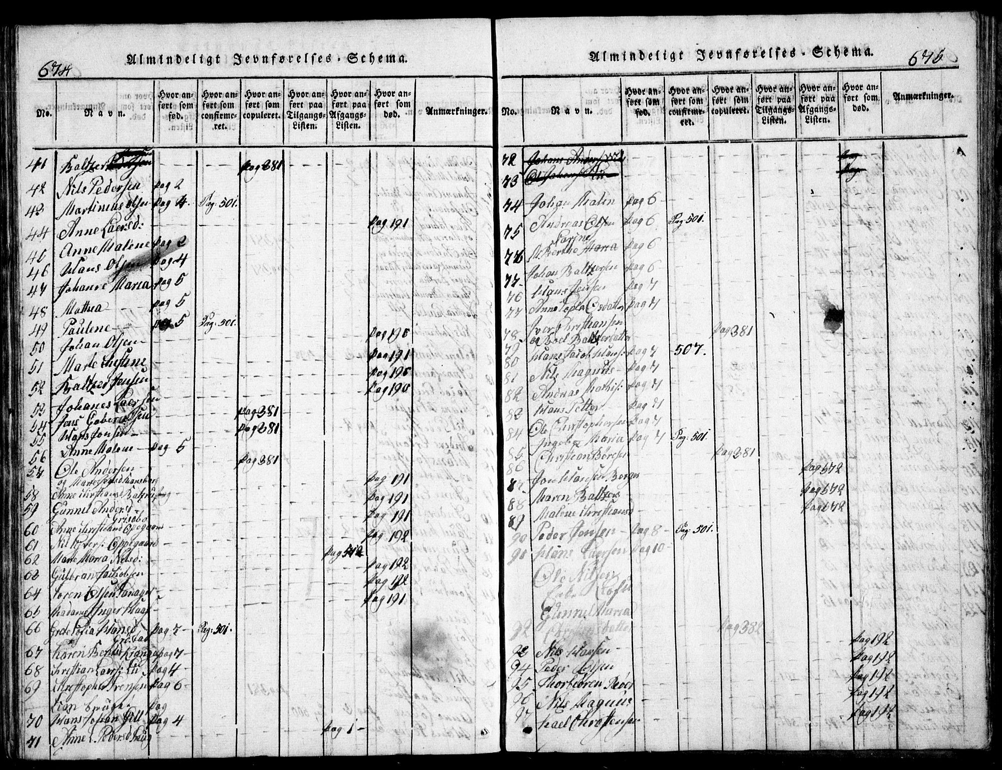 Nesodden prestekontor Kirkebøker, AV/SAO-A-10013/G/Ga/L0001: Klokkerbok nr. I 1, 1814-1847, s. 674-675