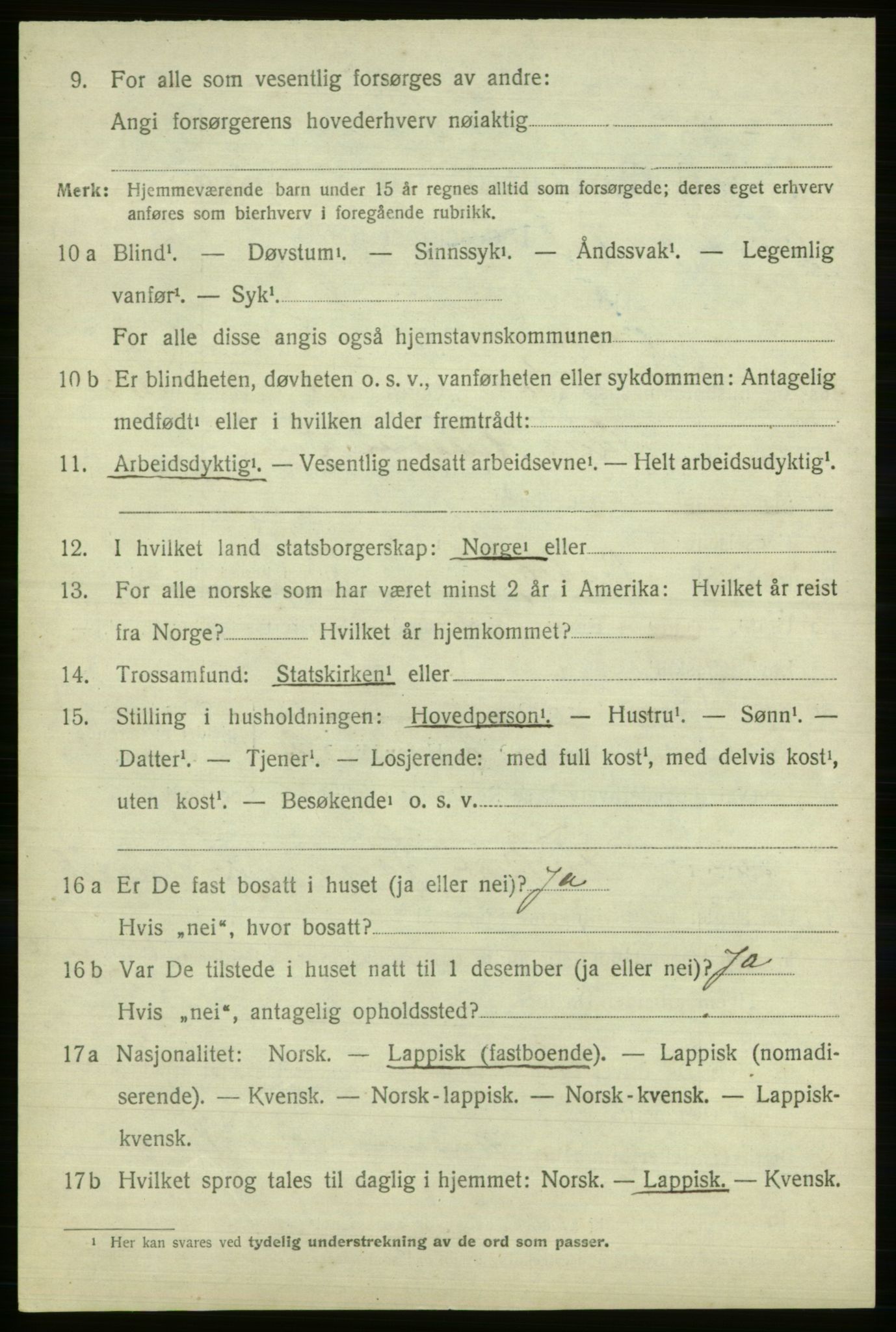 SATØ, Folketelling 1920 for 2027 Nesseby herred, 1920, s. 1205