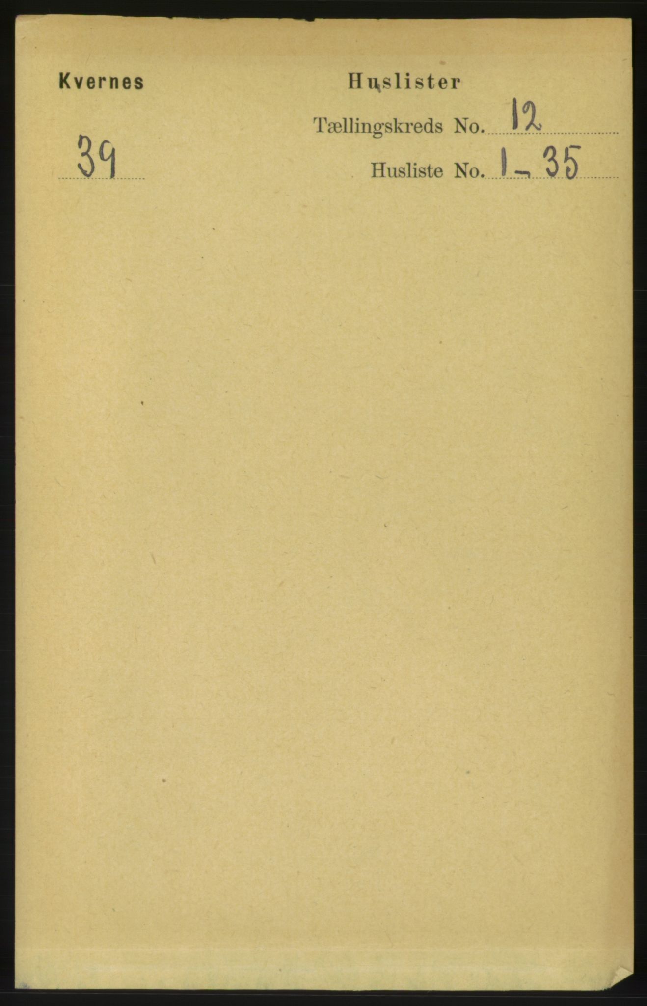 RA, Folketelling 1891 for 1553 Kvernes herred, 1891, s. 5163