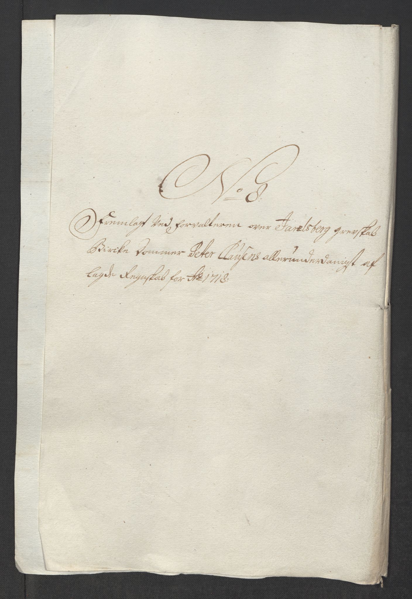 Rentekammeret inntil 1814, Reviderte regnskaper, Fogderegnskap, RA/EA-4092/R32/L1882: Fogderegnskap Jarlsberg grevskap, 1718, s. 302