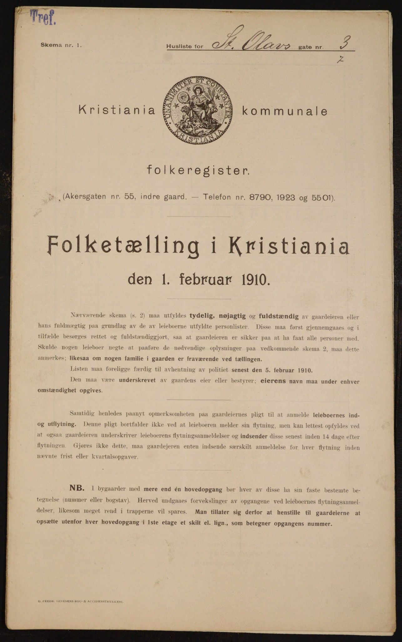 OBA, Kommunal folketelling 1.2.1910 for Kristiania, 1910, s. 84087