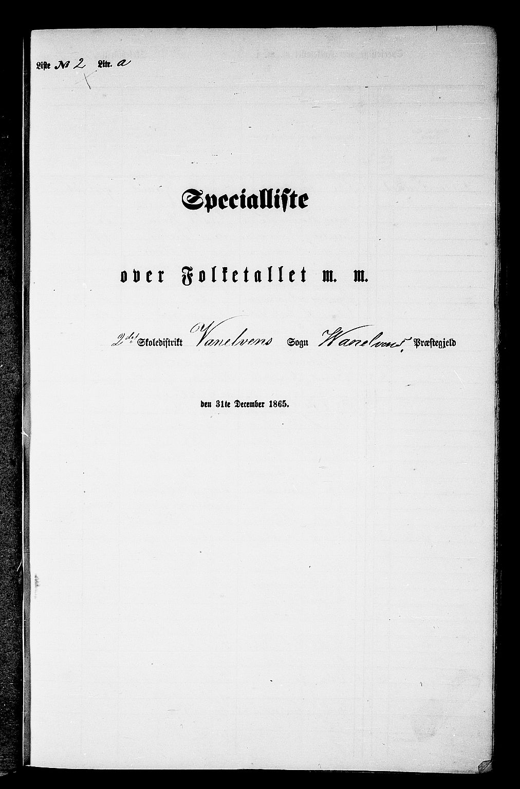 RA, Folketelling 1865 for 1511P Vanylven prestegjeld, 1865, s. 24