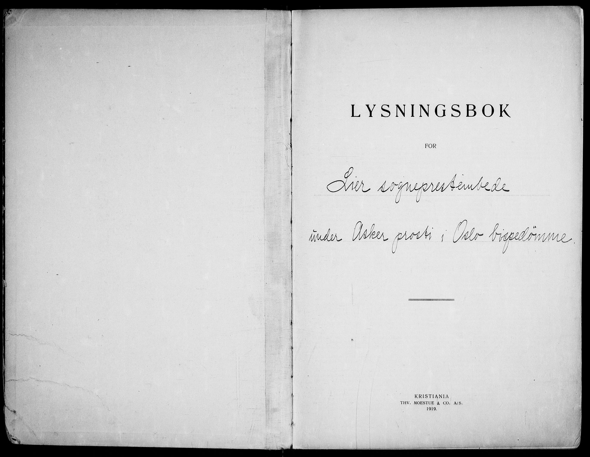 Lier kirkebøker, SAKO/A-230/H/Ha/L0003: Lysningsprotokoll nr. 3, 1940-1955