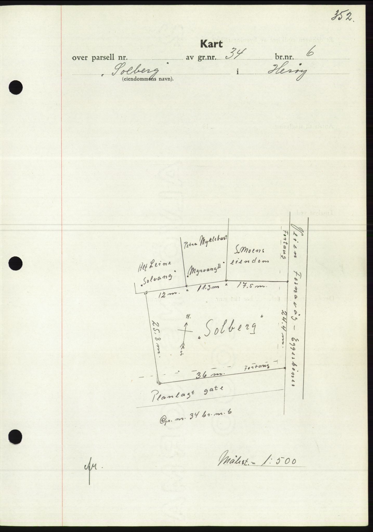 Søre Sunnmøre sorenskriveri, AV/SAT-A-4122/1/2/2C/L0067: Pantebok nr. 61, 1938-1939, Dagboknr: 317/1939