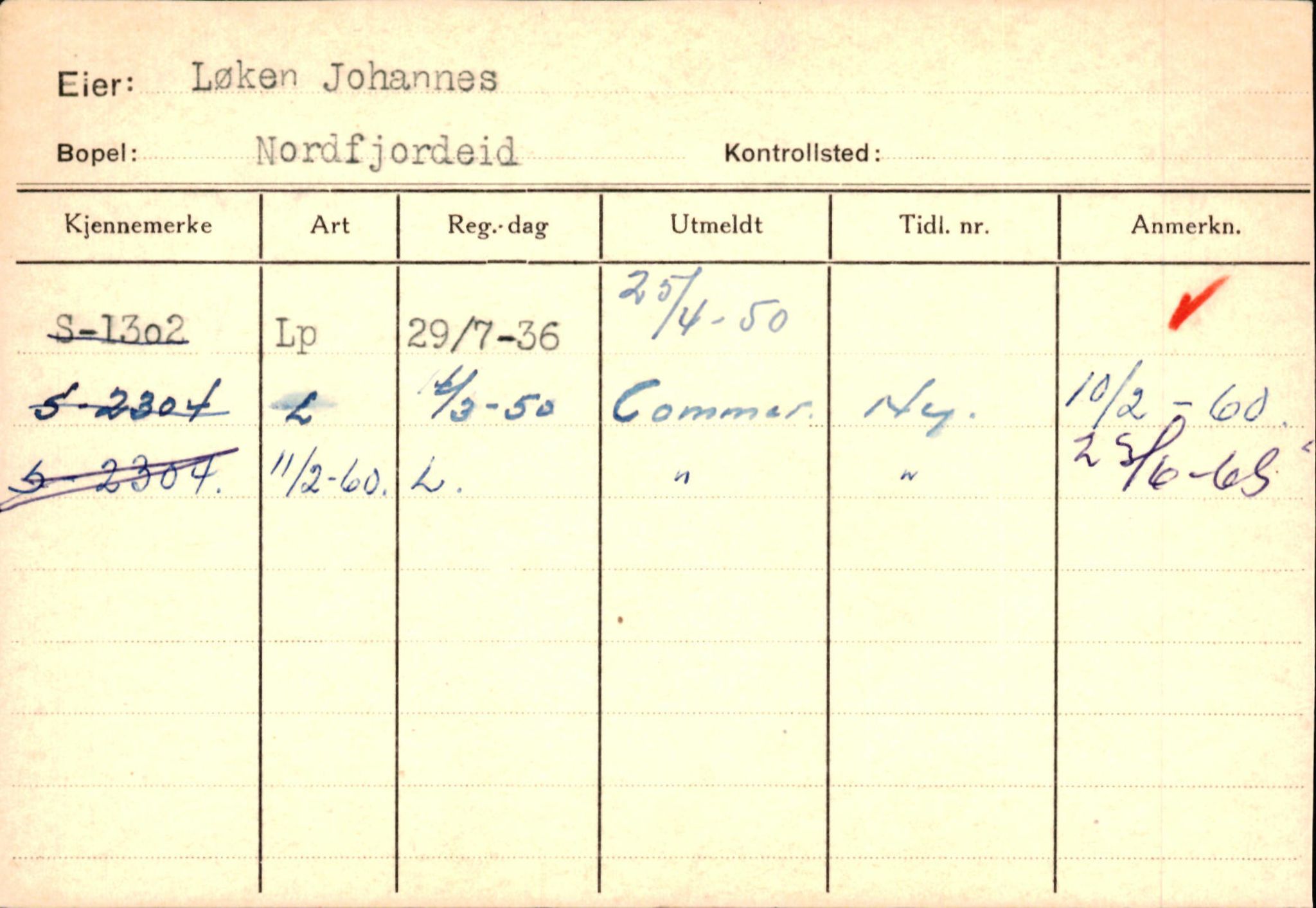 Statens vegvesen, Sogn og Fjordane vegkontor, SAB/A-5301/4/F/L0129: Eigarregistrer Eid A-S, 1945-1975, s. 1529