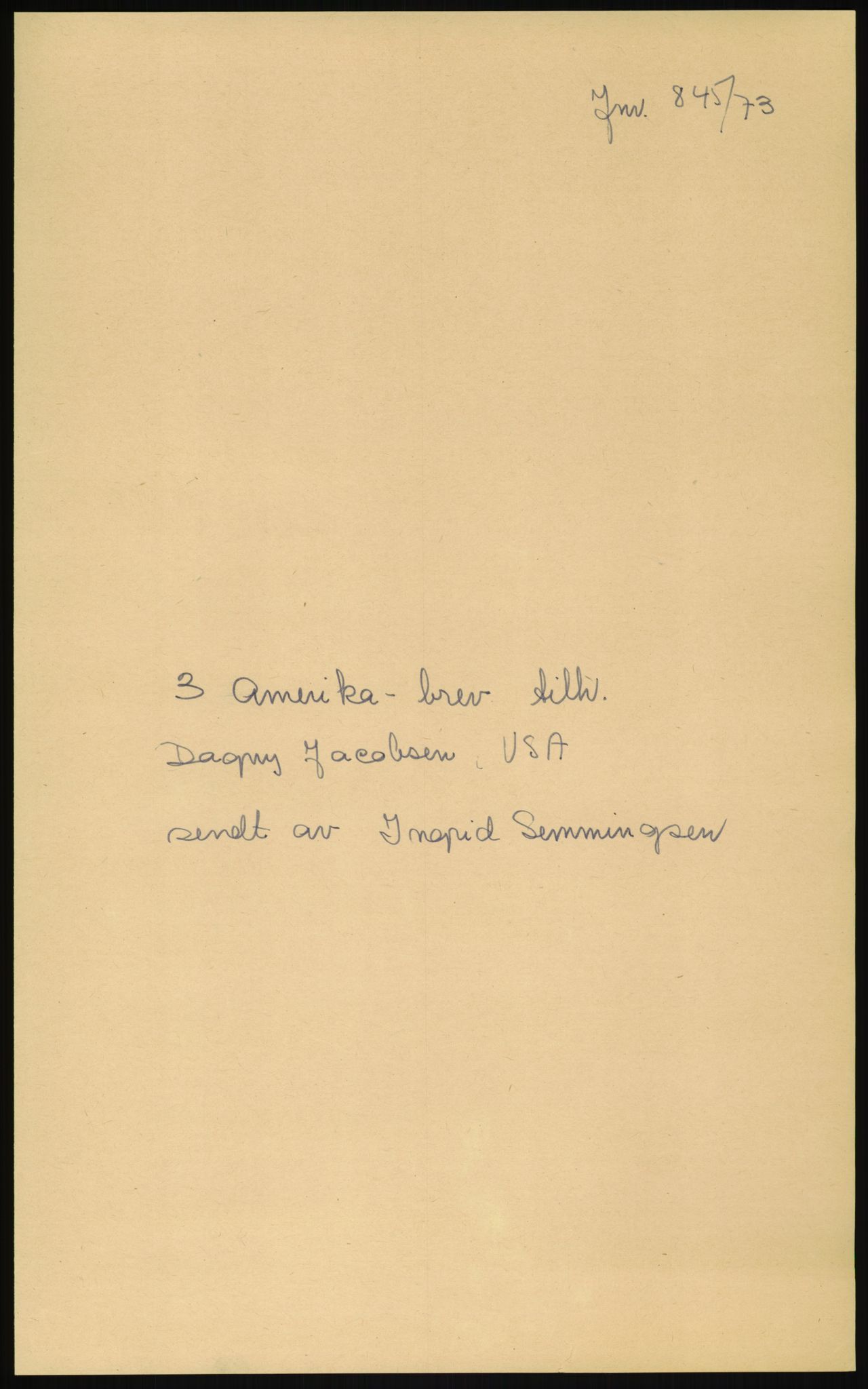 Samlinger til kildeutgivelse, Amerikabrevene, AV/RA-EA-4057/F/L0008: Innlån fra Hedmark: Gamkind - Semmingsen, 1838-1914, s. 95