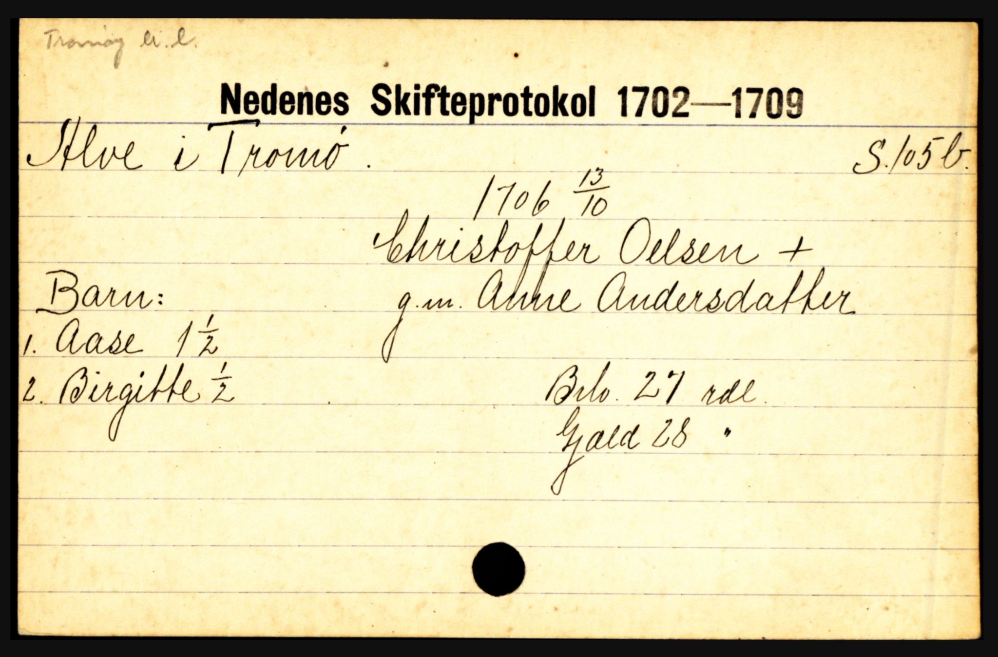 Nedenes sorenskriveri før 1824, AV/SAK-1221-0007/H, s. 97