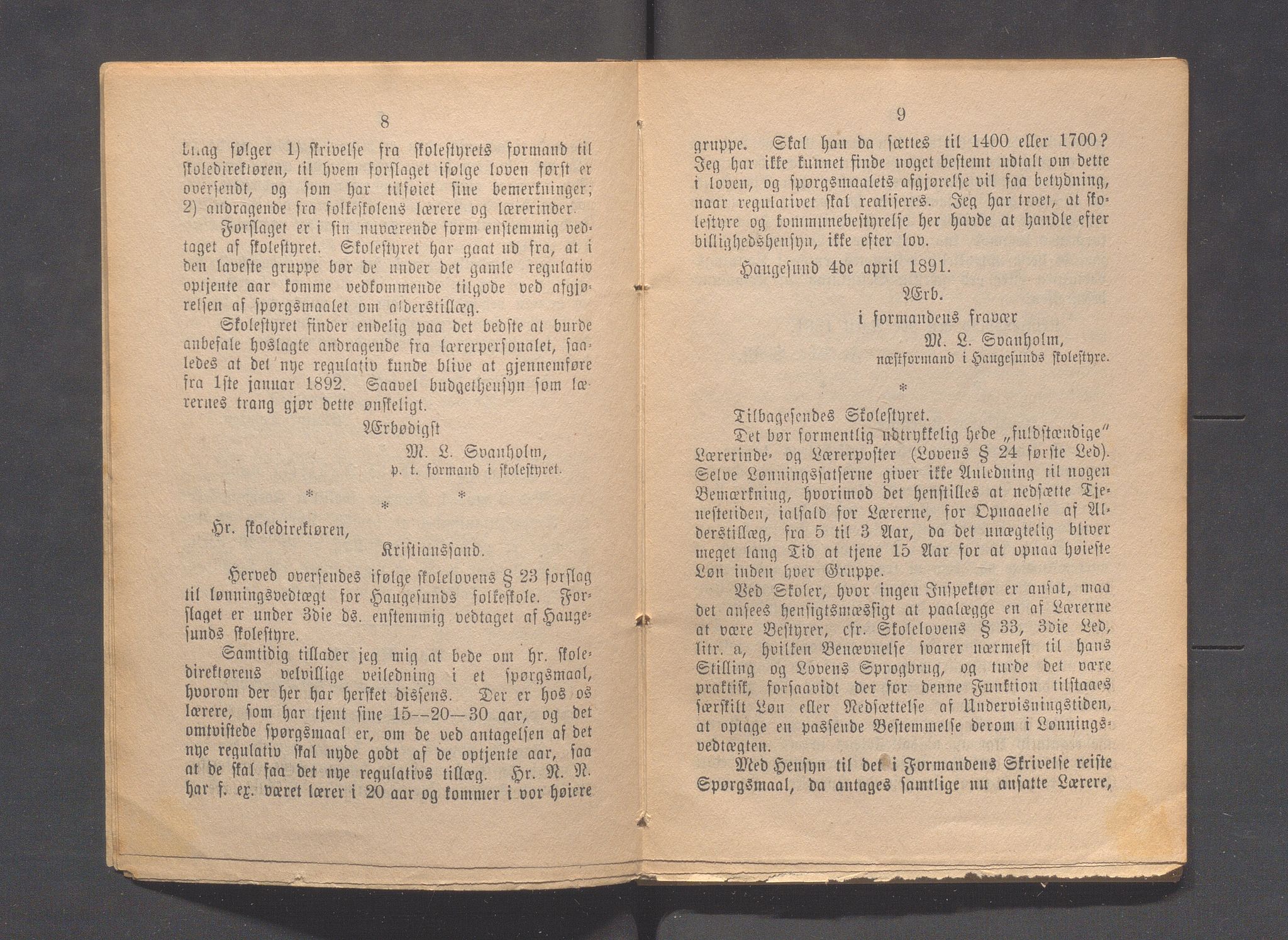 Haugesund kommune - Formannskapet og Bystyret, IKAR/A-740/A/Abb/L0001: Bystyreforhandlinger, 1889-1907, s. 57