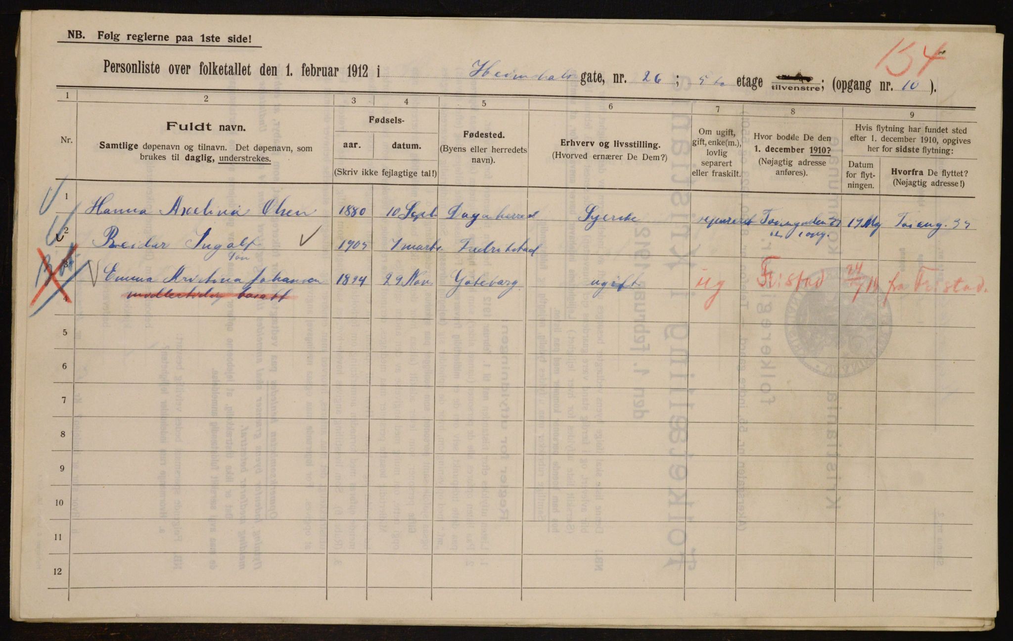 OBA, Kommunal folketelling 1.2.1912 for Kristiania, 1912, s. 37241