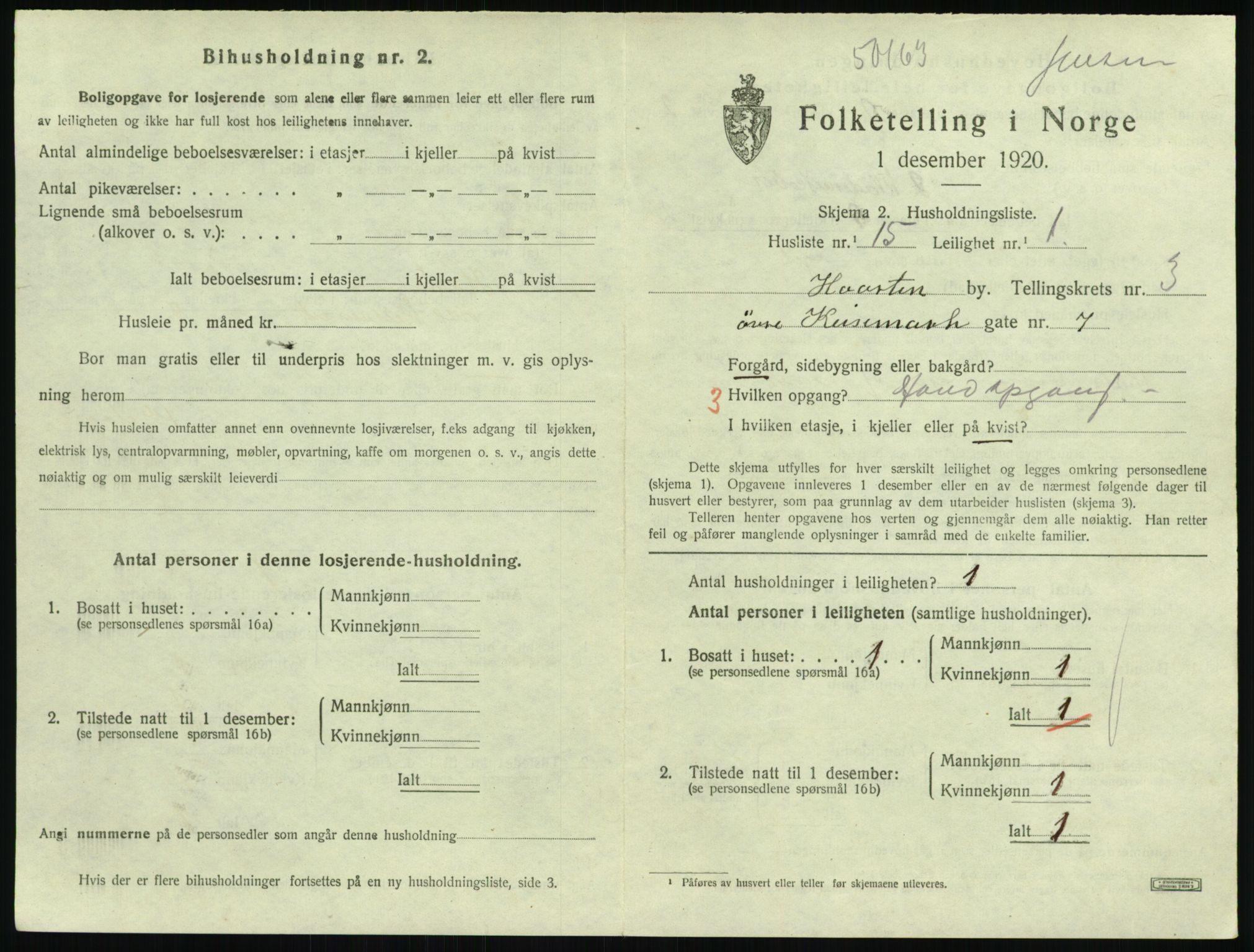 SAKO, Folketelling 1920 for 0703 Horten kjøpstad, 1920, s. 4177