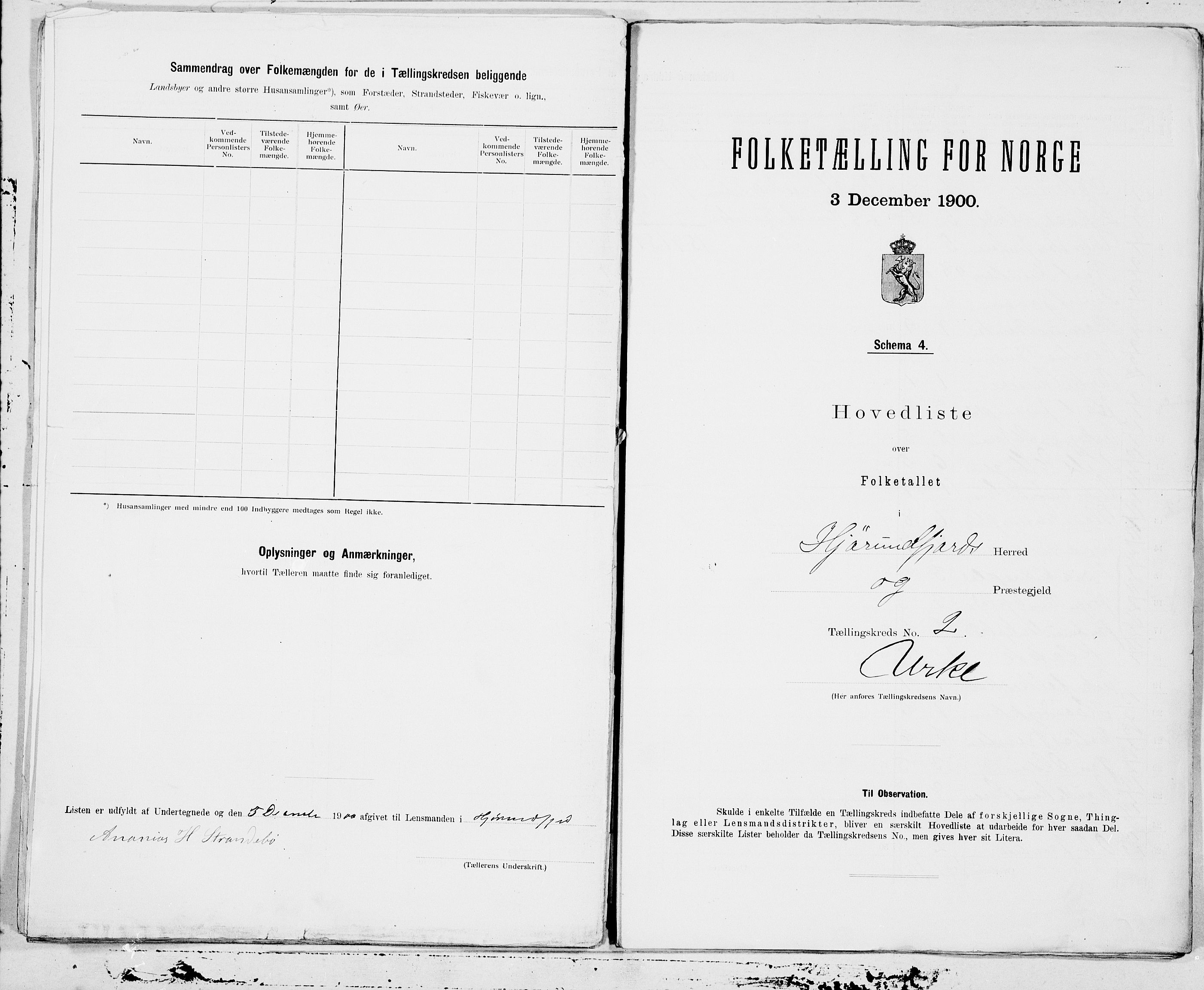 SAT, Folketelling 1900 for 1522 Hjørundfjord herred, 1900, s. 4