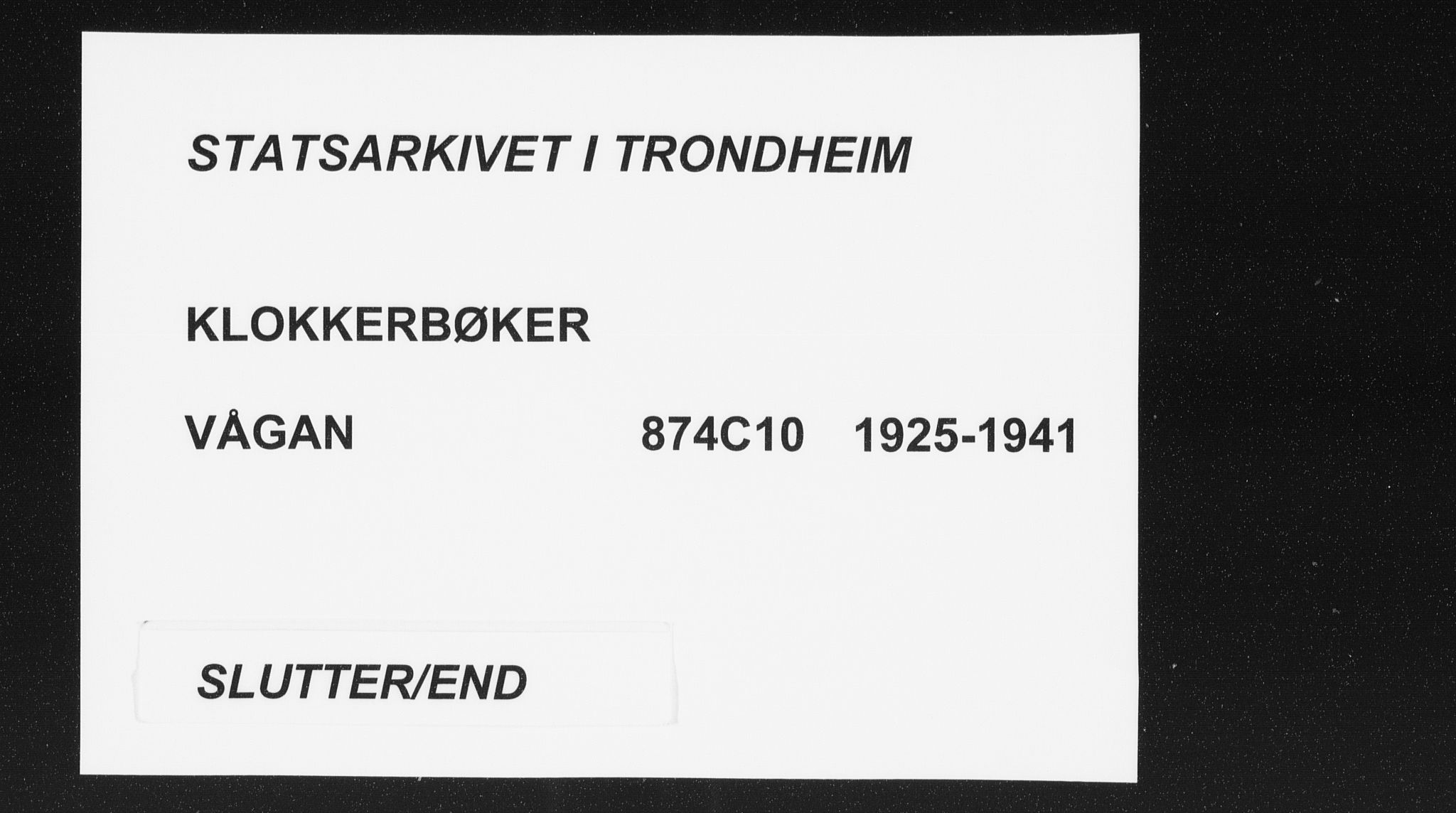 Ministerialprotokoller, klokkerbøker og fødselsregistre - Nordland, SAT/A-1459/874/L1081: Klokkerbok nr. 874C10, 1925-1941