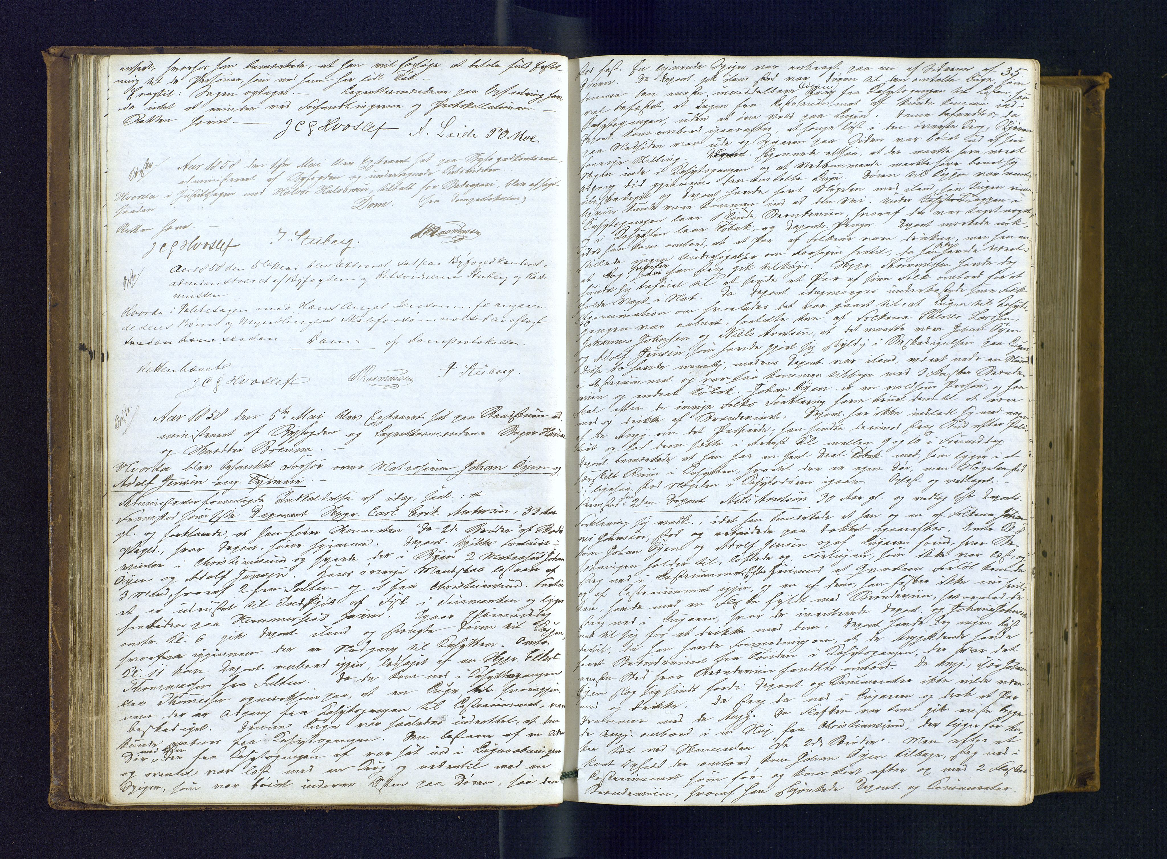 Byfogden i Hammerfest, AV/SATØ-S-0064/G/L0115: Ekstrarettsprotokoll m/reg., 1857-1864, s. 35
