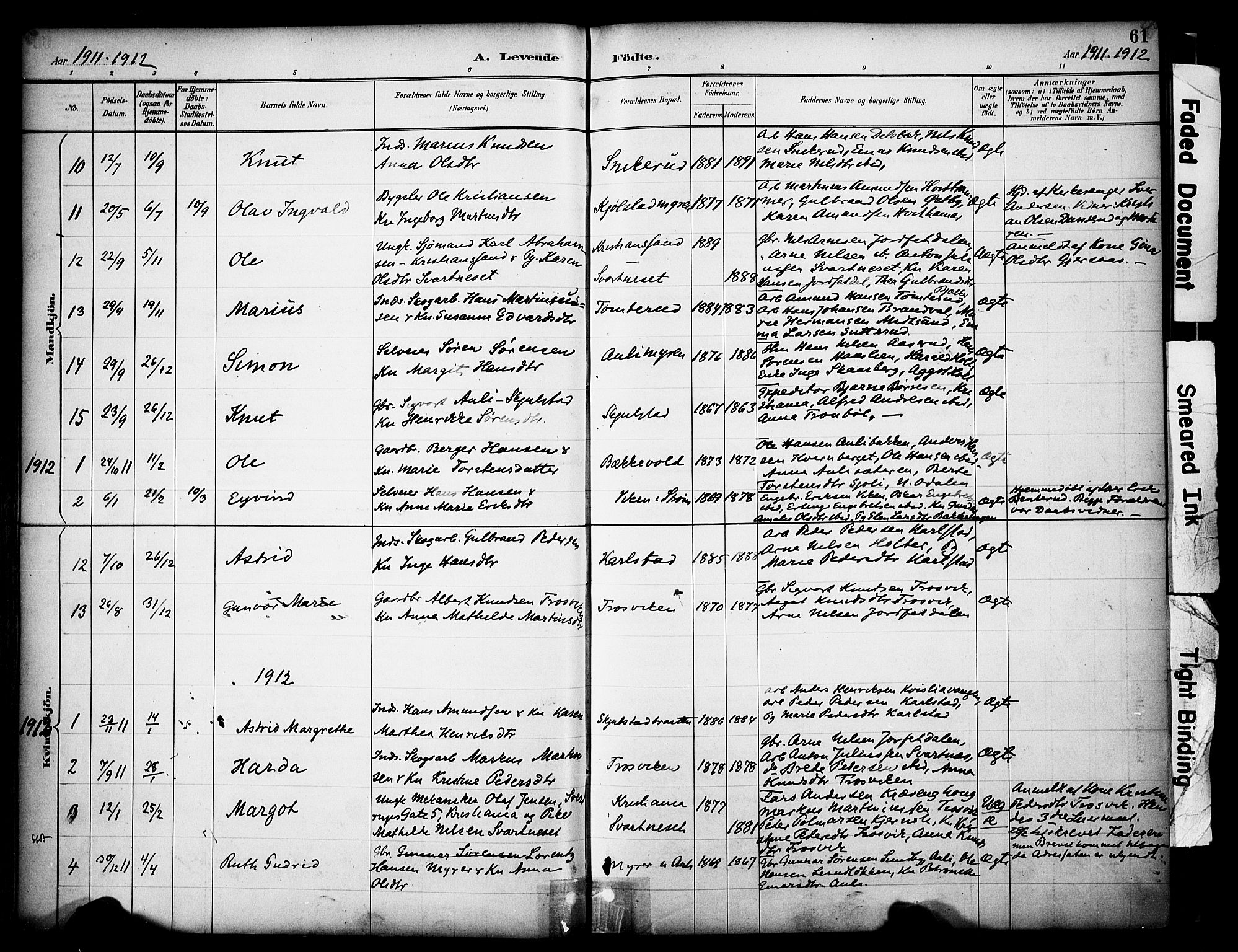 Sør-Odal prestekontor, AV/SAH-PREST-030/H/Ha/Haa/L0009: Ministerialbok nr. 9, 1886-1926, s. 61
