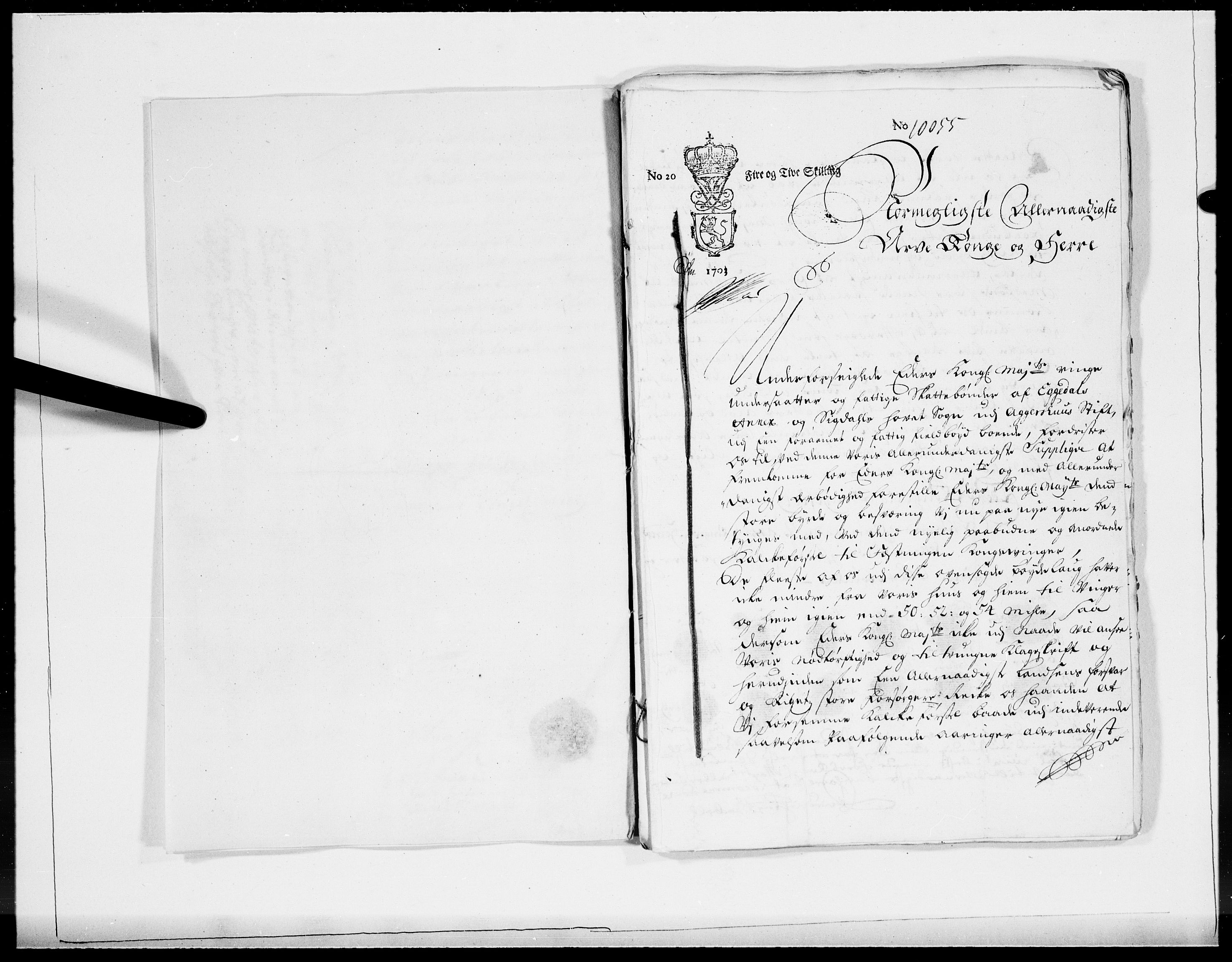 Danske Kanselli 1572-1799, AV/RA-EA-3023/F/Fc/Fcc/Fcca/L0054: Norske innlegg 1572-1799, 1703, s. 167