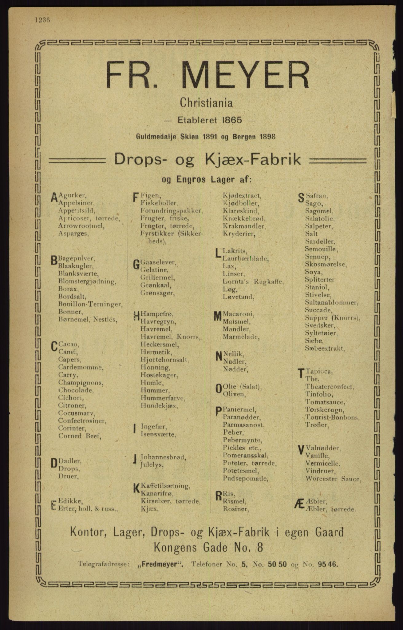 Kristiania/Oslo adressebok, PUBL/-, 1916, s. 1236