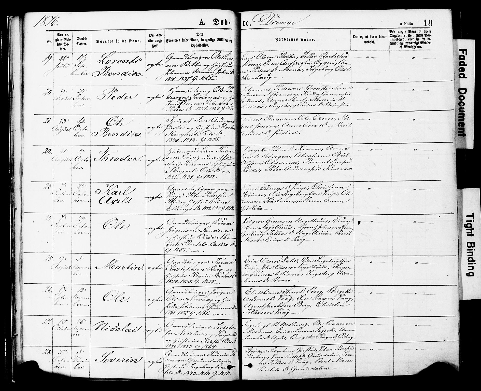 Ministerialprotokoller, klokkerbøker og fødselsregistre - Nord-Trøndelag, SAT/A-1458/749/L0473: Ministerialbok nr. 749A07, 1873-1887, s. 18