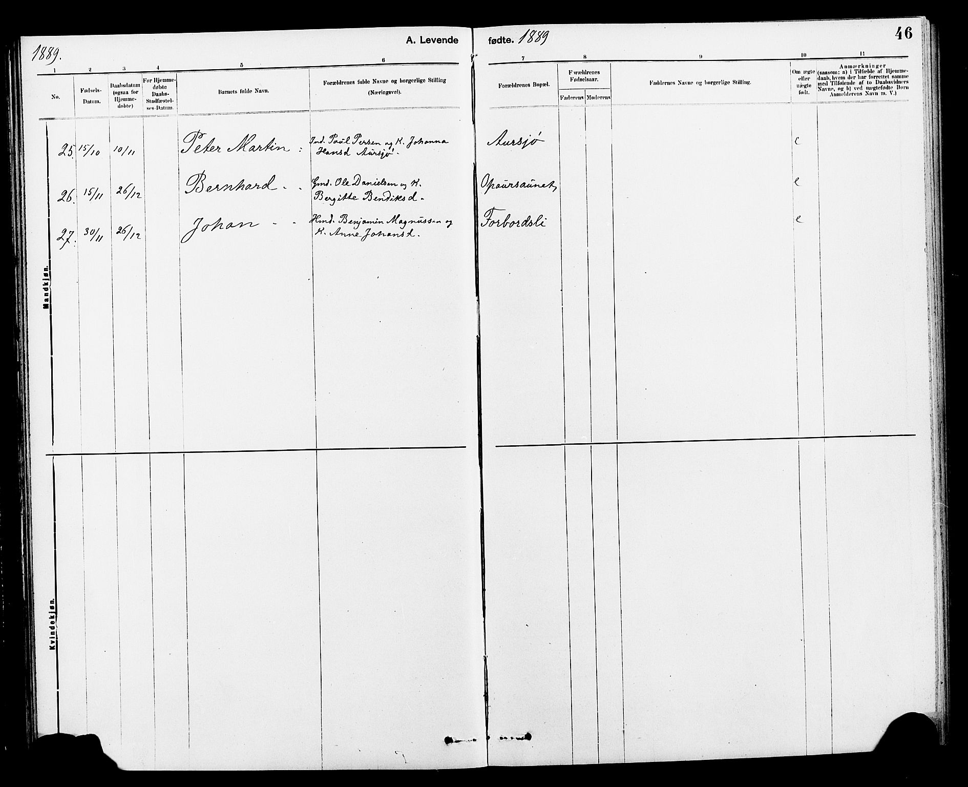 Ministerialprotokoller, klokkerbøker og fødselsregistre - Nord-Trøndelag, SAT/A-1458/712/L0103: Klokkerbok nr. 712C01, 1878-1917, s. 46