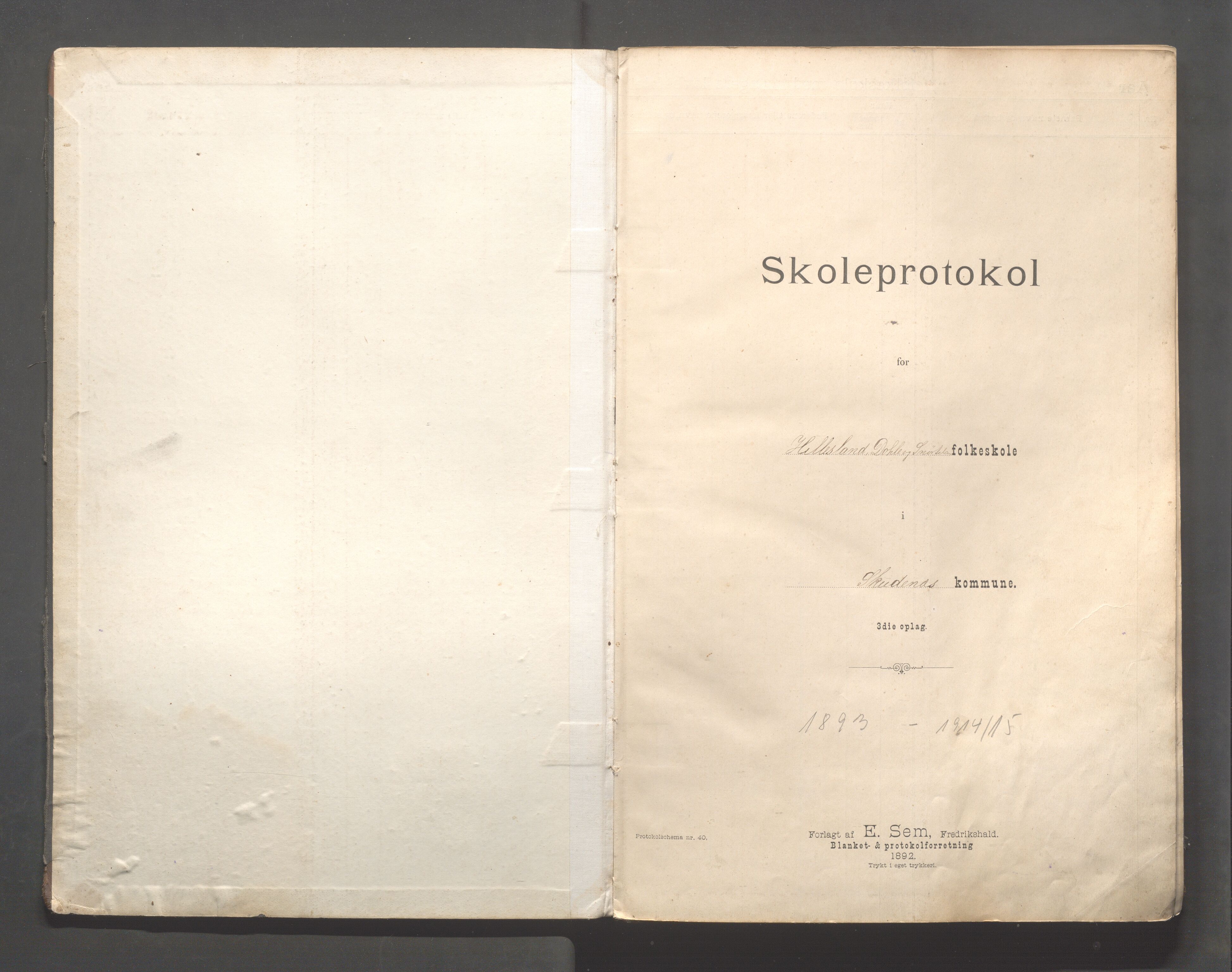 Skudenes kommune - Dale - Hillesland - Snørteland skolekretser, IKAR/A-306/H/L0004: Dale - Hillesland - Snørteland, 1893-1915, s. 2