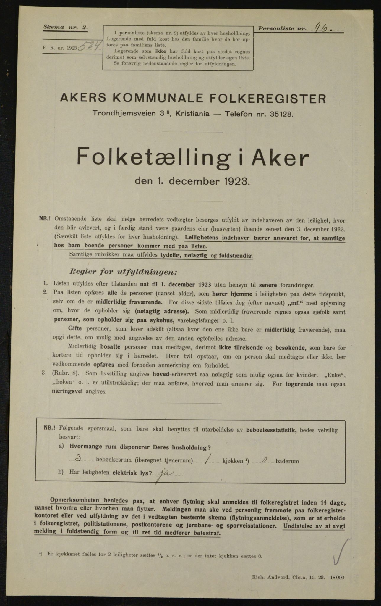 , Kommunal folketelling 1.12.1923 for Aker, 1923, s. 10655