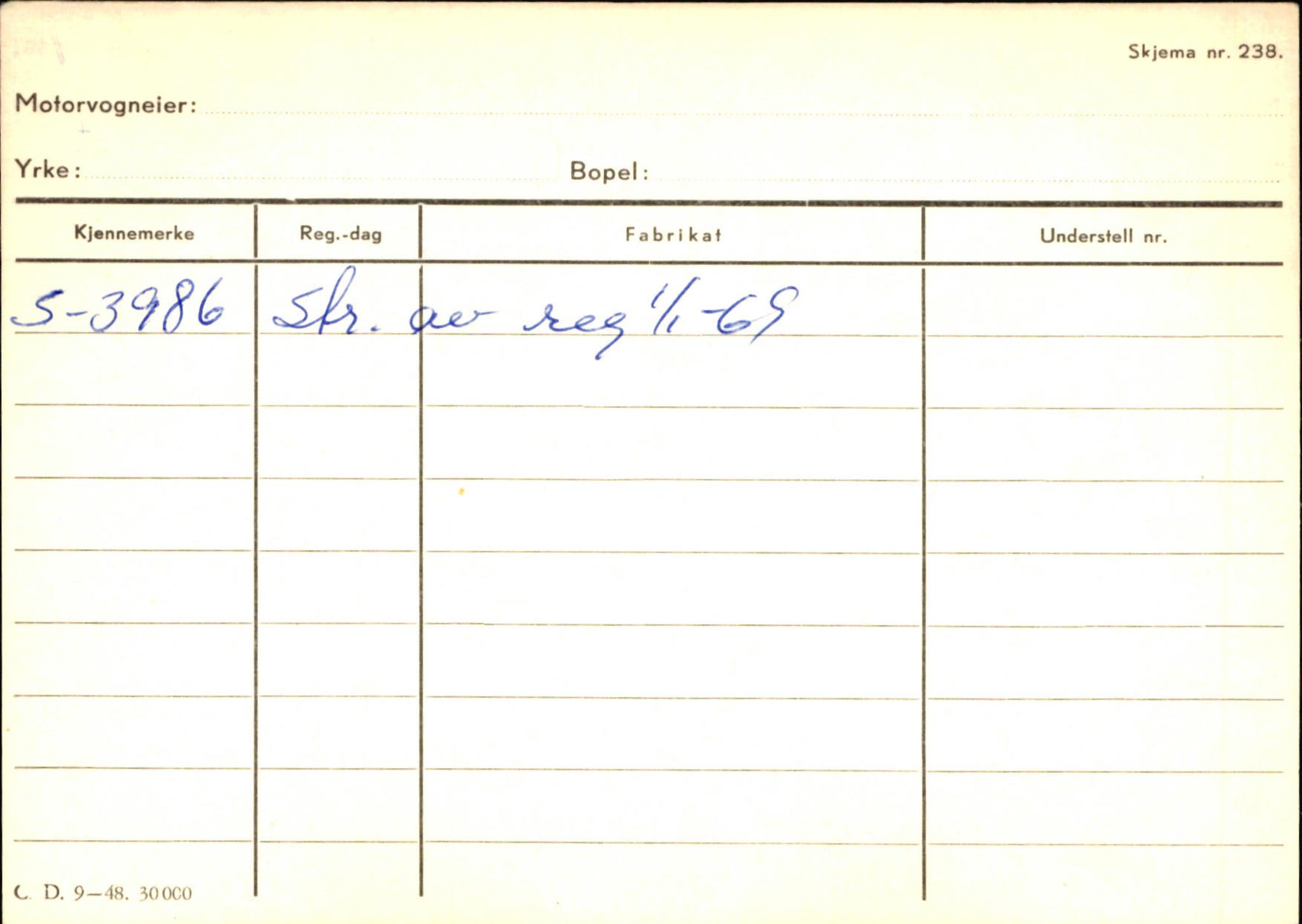 Statens vegvesen, Sogn og Fjordane vegkontor, AV/SAB-A-5301/4/F/L0125: Eigarregister Sogndal V-Å. Aurland A-Å. Fjaler A-N, 1945-1975, s. 736