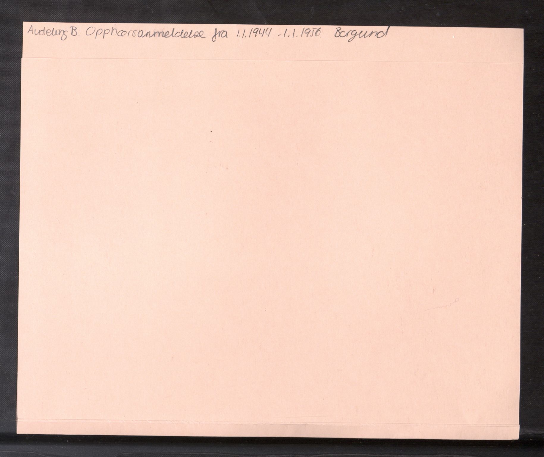 Ålesund sorenskriveri, SAT/A-4383/2/J/Jd/Jdb/L0011: Slettede aksjeselskap overtatt fra Borgund, 1944-1959, s. 1