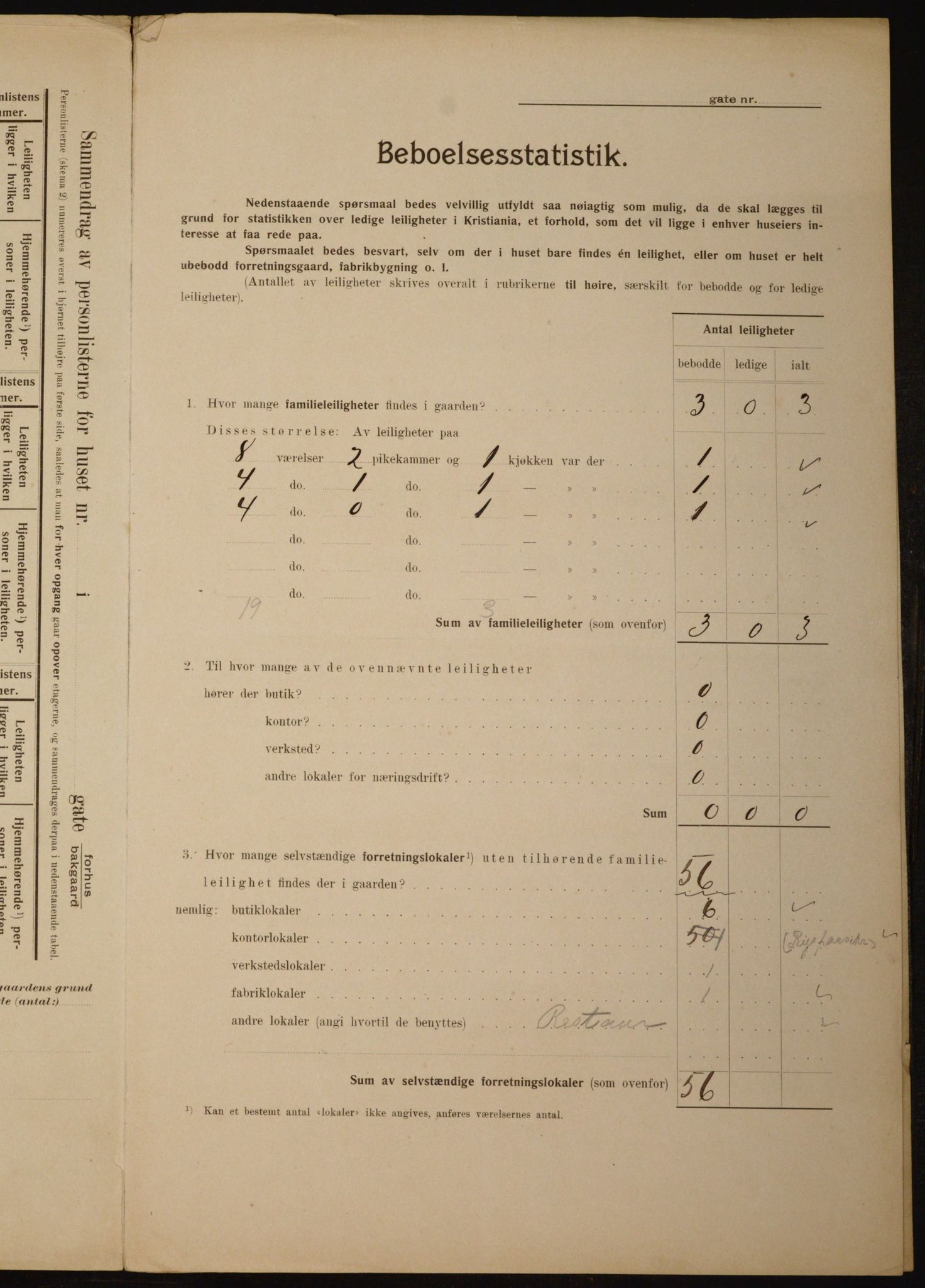 OBA, Kommunal folketelling 1.2.1910 for Kristiania, 1910, s. 47689