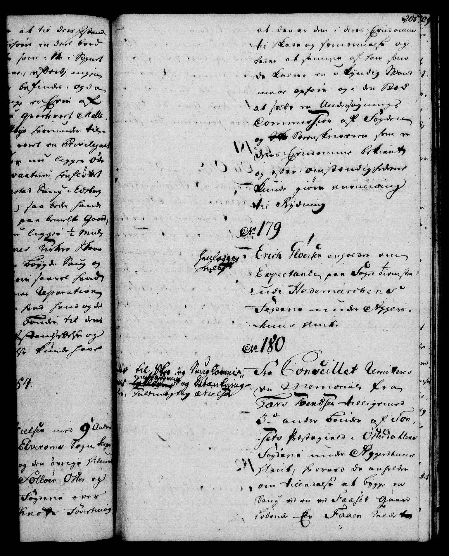 Rentekammeret, Kammerkanselliet, RA/EA-3111/G/Gh/Gha/L0032: Norsk ekstraktmemorialprotokoll (merket RK 53.77), 1753-1755, s. 205
