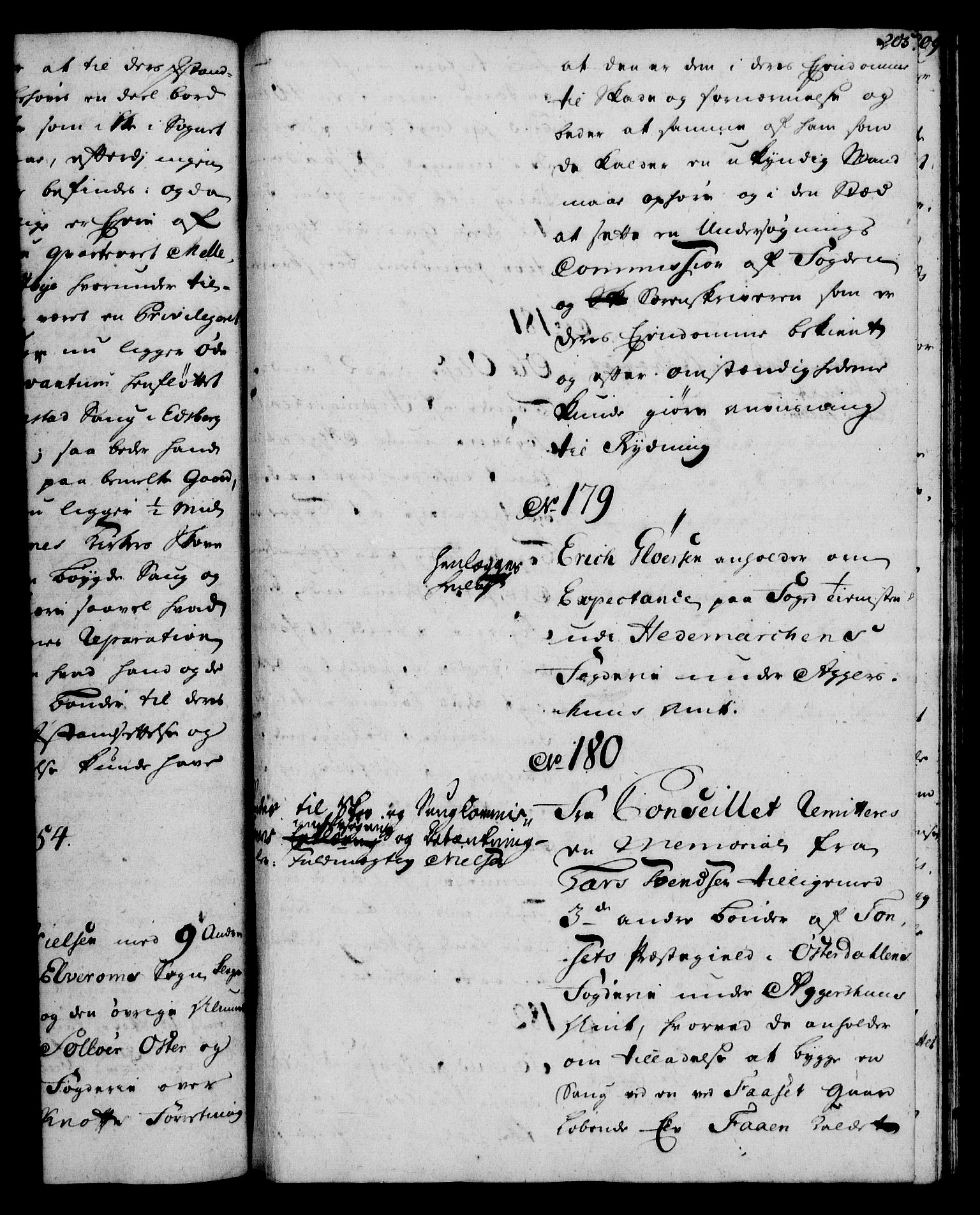 Rentekammeret, Kammerkanselliet, AV/RA-EA-3111/G/Gh/Gha/L0032: Norsk ekstraktmemorialprotokoll (merket RK 53.77), 1753-1755, s. 205