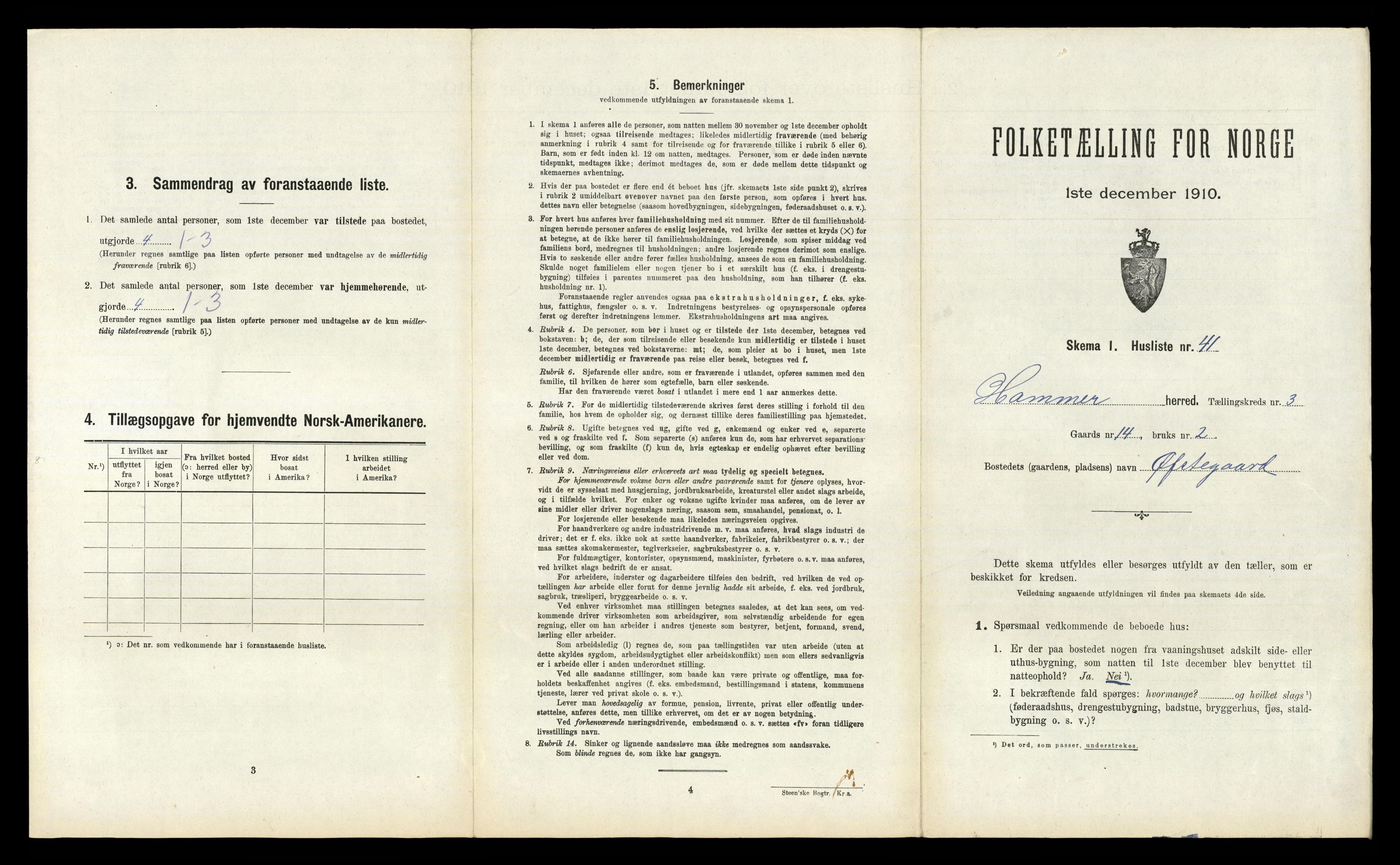 RA, Folketelling 1910 for 1254 Hamre herred, 1910, s. 228